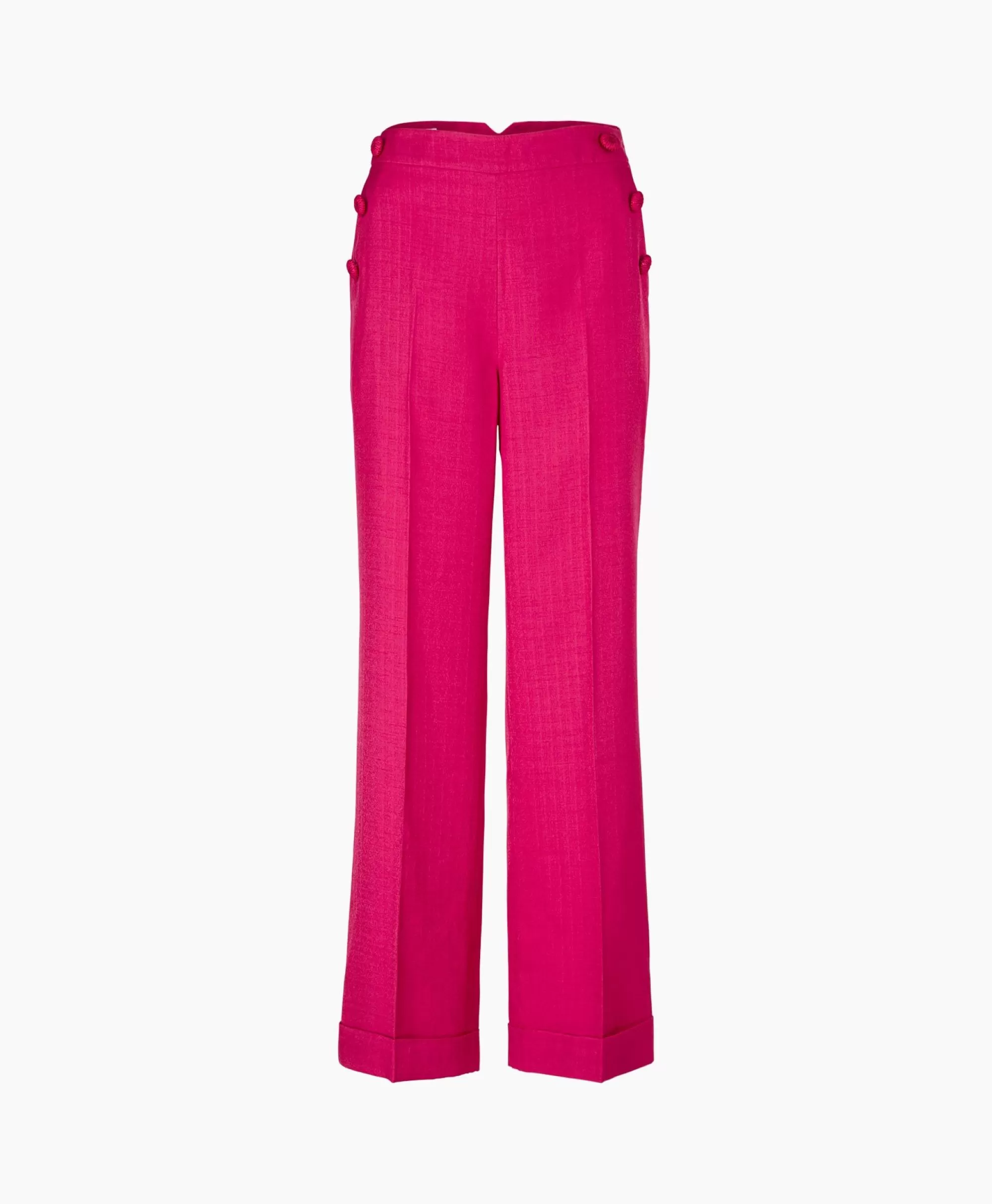 Pantaloni Eleganti Collezione Marccain - Modello WC 81.46 W84 con Stampa Bicolore e Doppia Tonalità