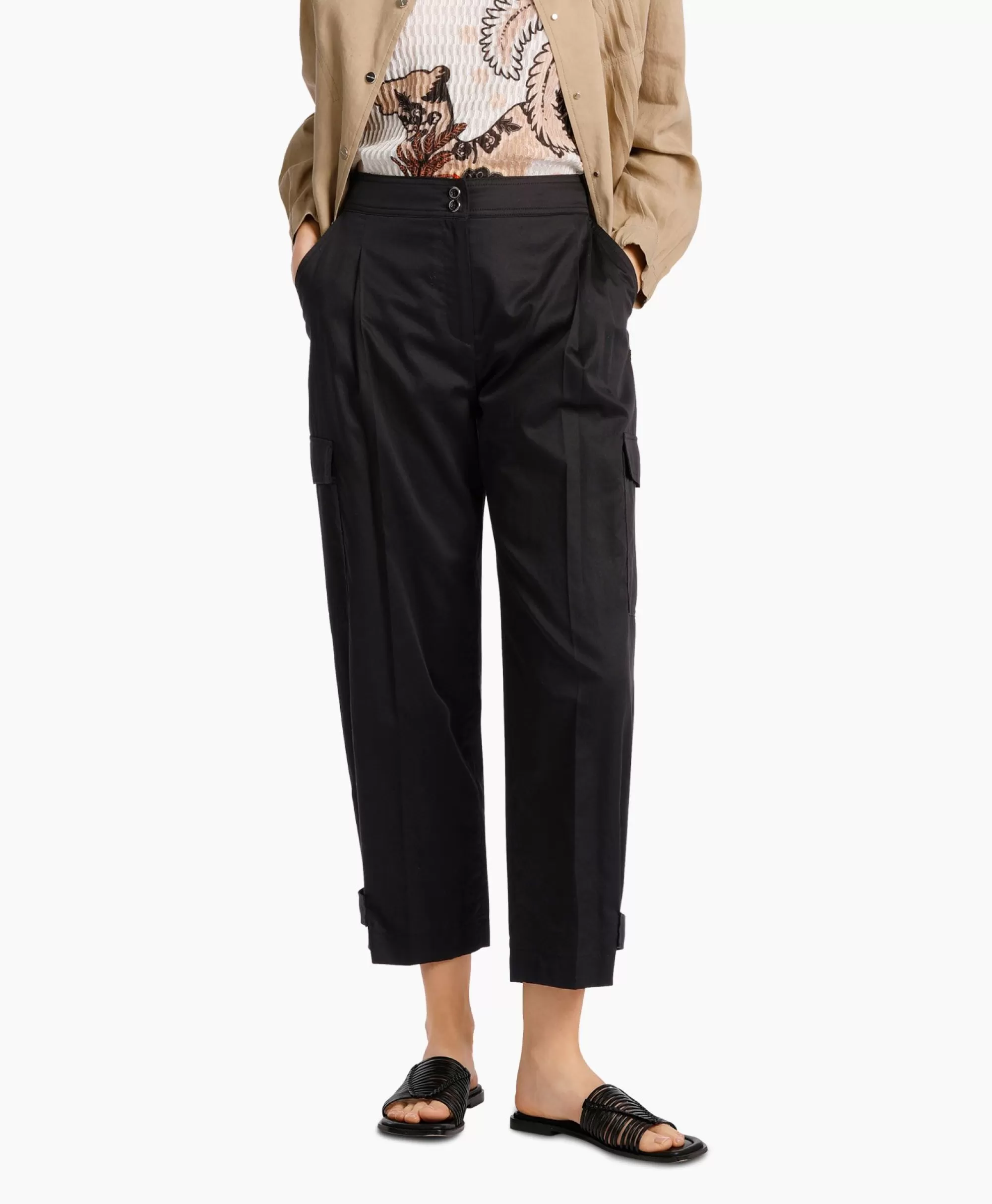Pantaloni Eleganti Uomo Marccain Collezione Autunno 2024 - Modello WC81 W35 Nero con Conforto Moderno