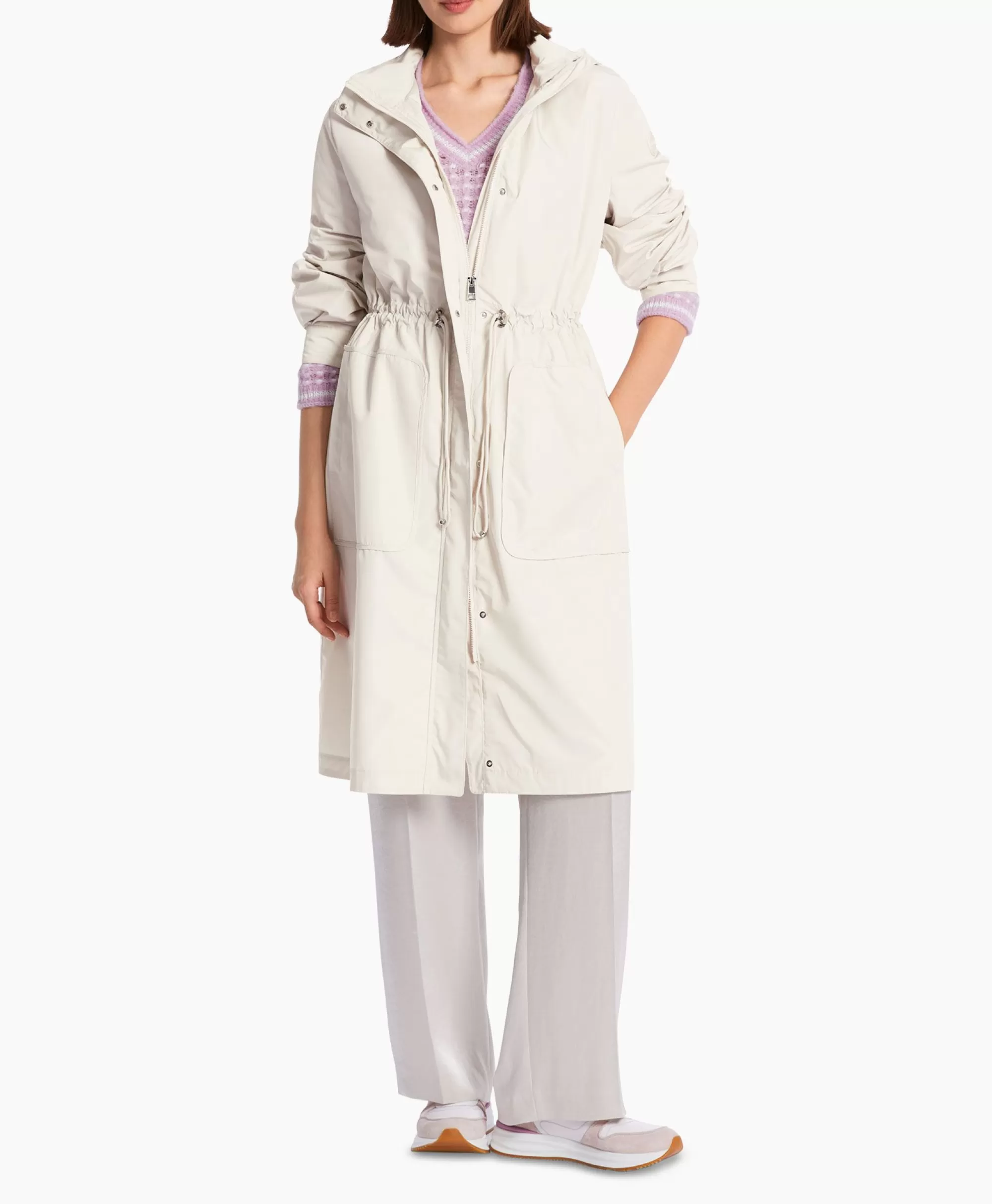 Cappotto Elegante Jassen Marccain - Collezione Autunno/Inverno 2024, Modello W26X Classico con Design Stilizzato per Donne, Taglia 46 (Cod. WC1104)
