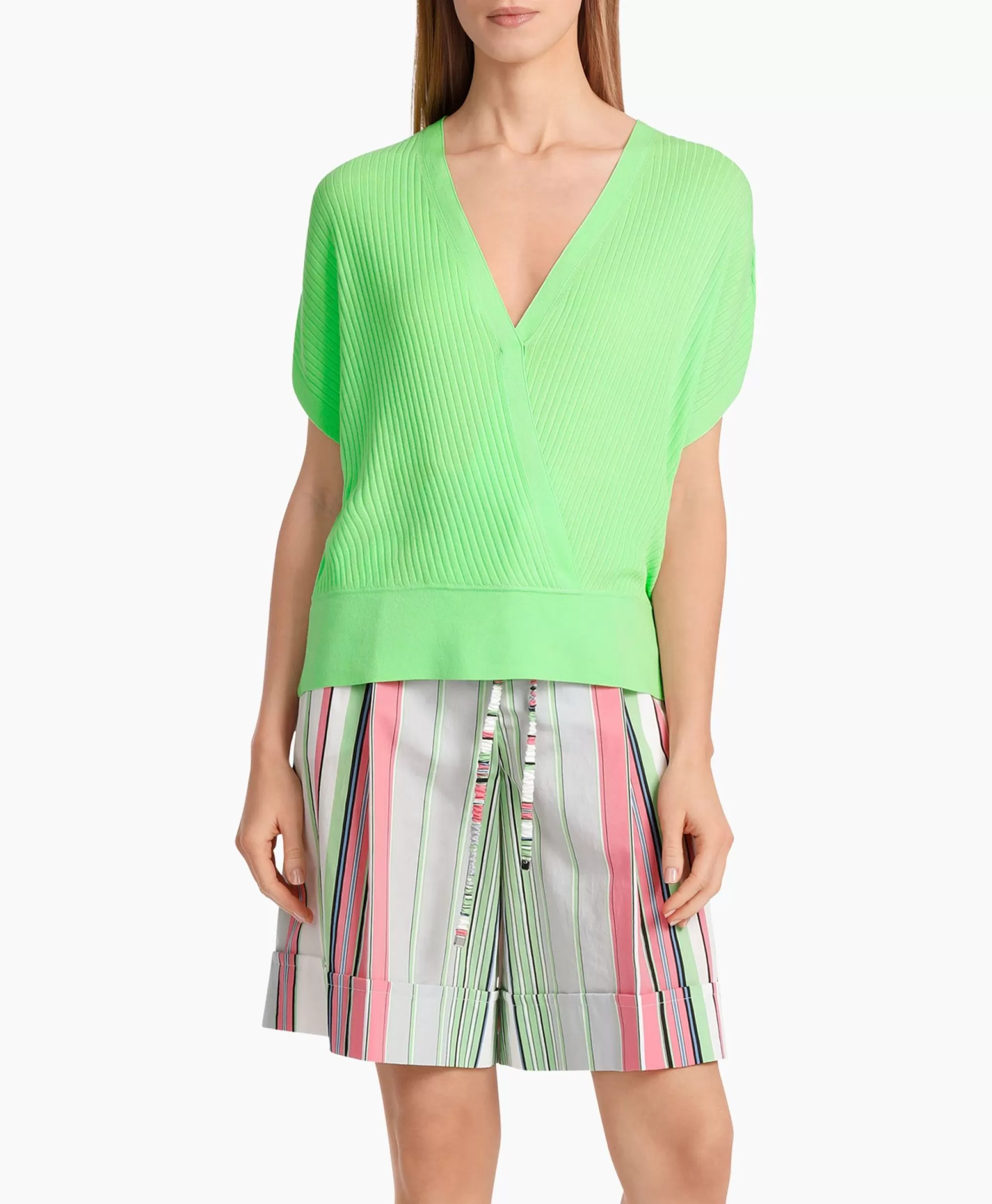 Maglione Verde Marc Cain Collezione Autunno 2024 - Modello WC41.46-M56