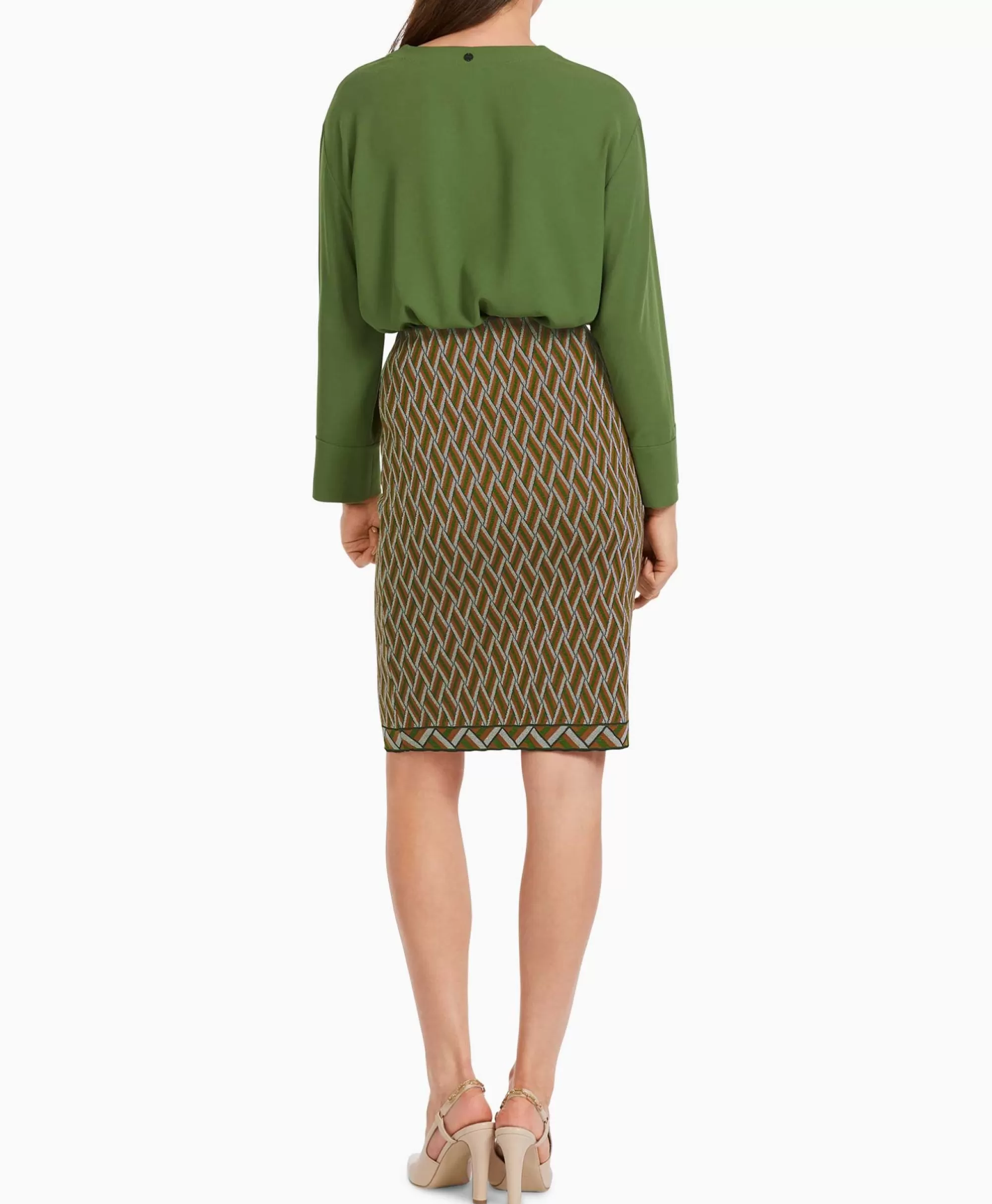 Rokken Marccain VC71.14-M36 Verde Naturale, Modello Confortevole con Stile Collezione Autunno 2023