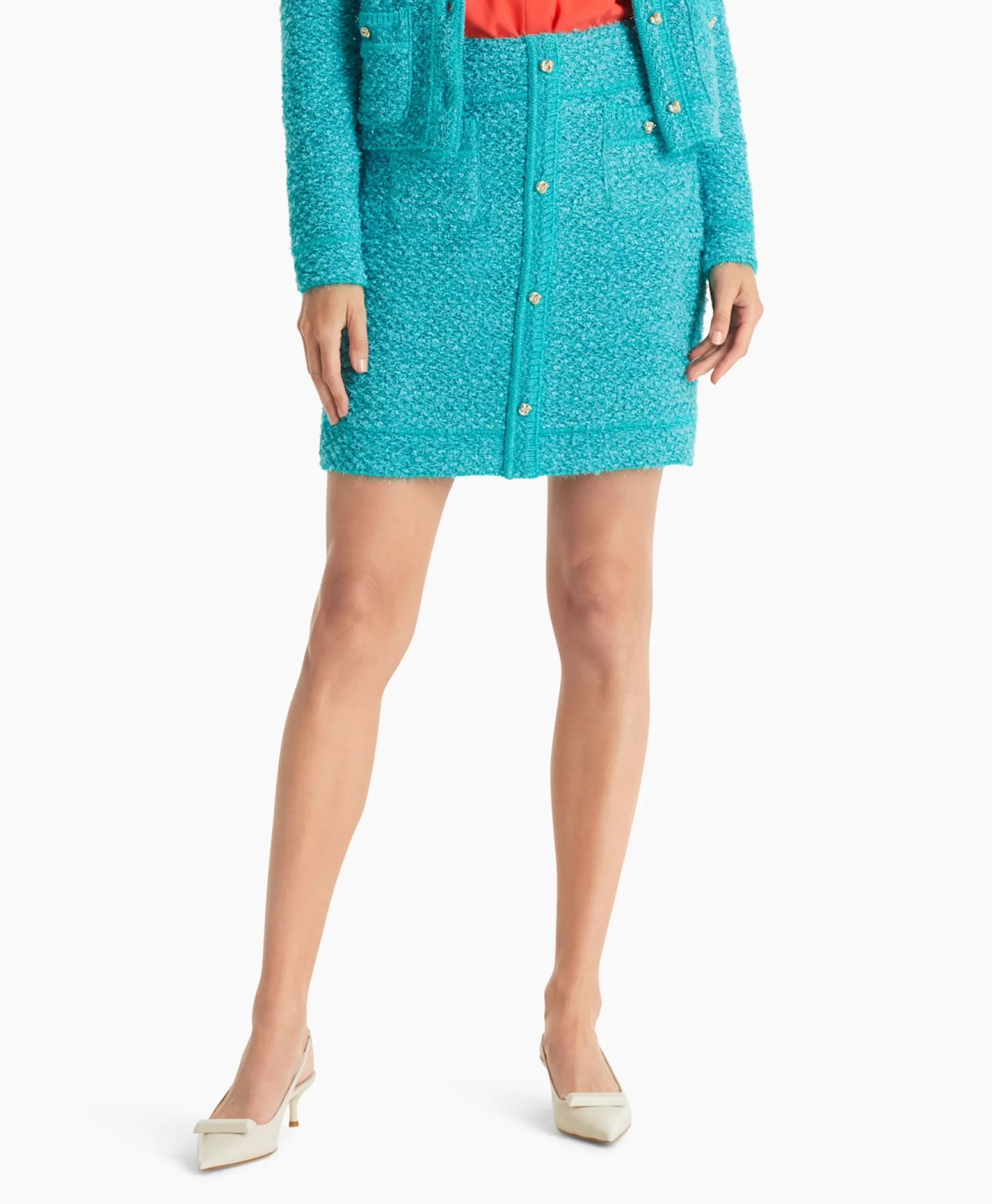 Pantalone Elegante Turchese Rokken x Marccain | Collezione Inverno 2024 | Modello WC7101-M 

(：，，，，)