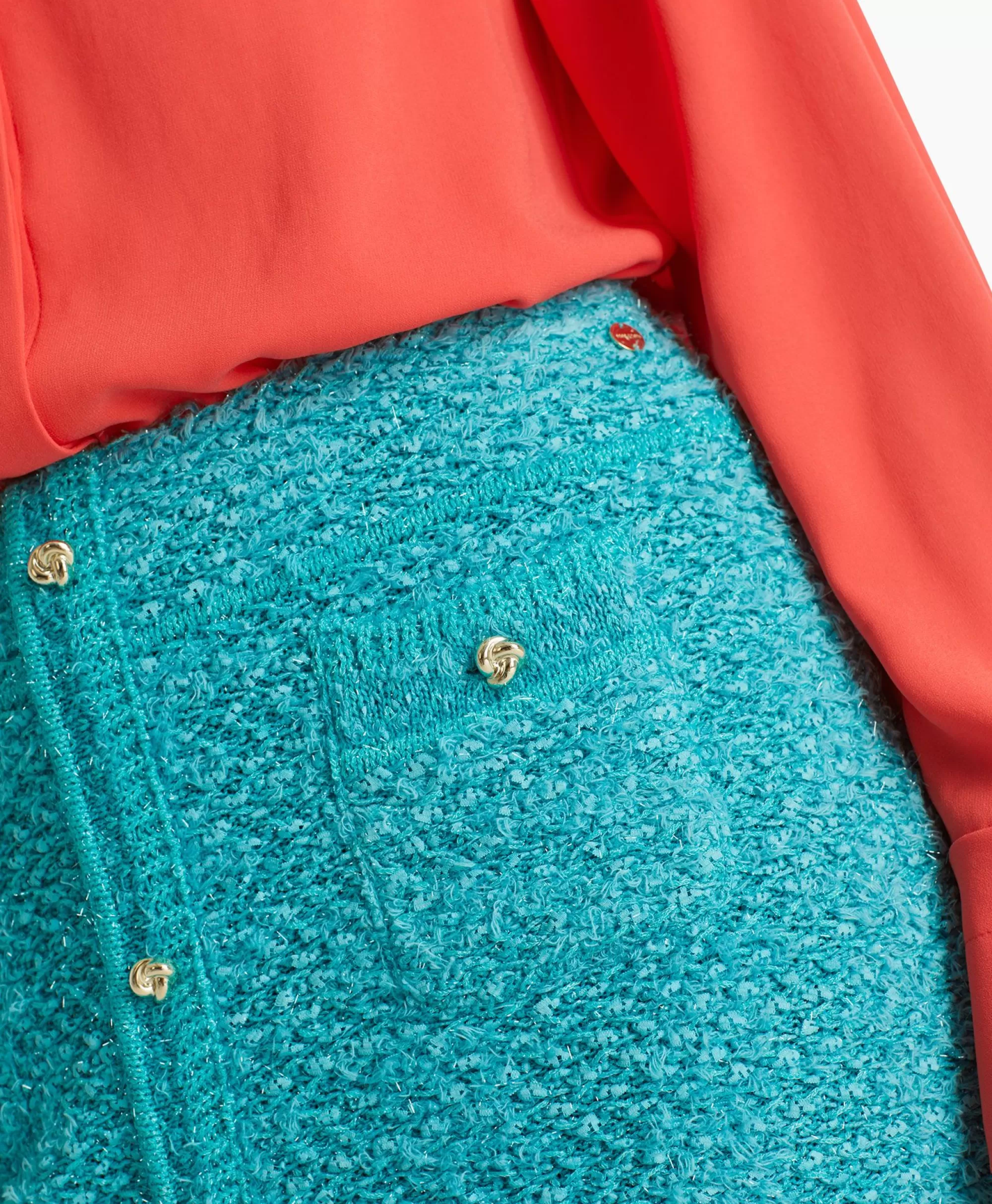 Pantalone Elegante Turchese Rokken x Marccain | Collezione Inverno 2024 | Modello WC7101-M 

(：，，，，)