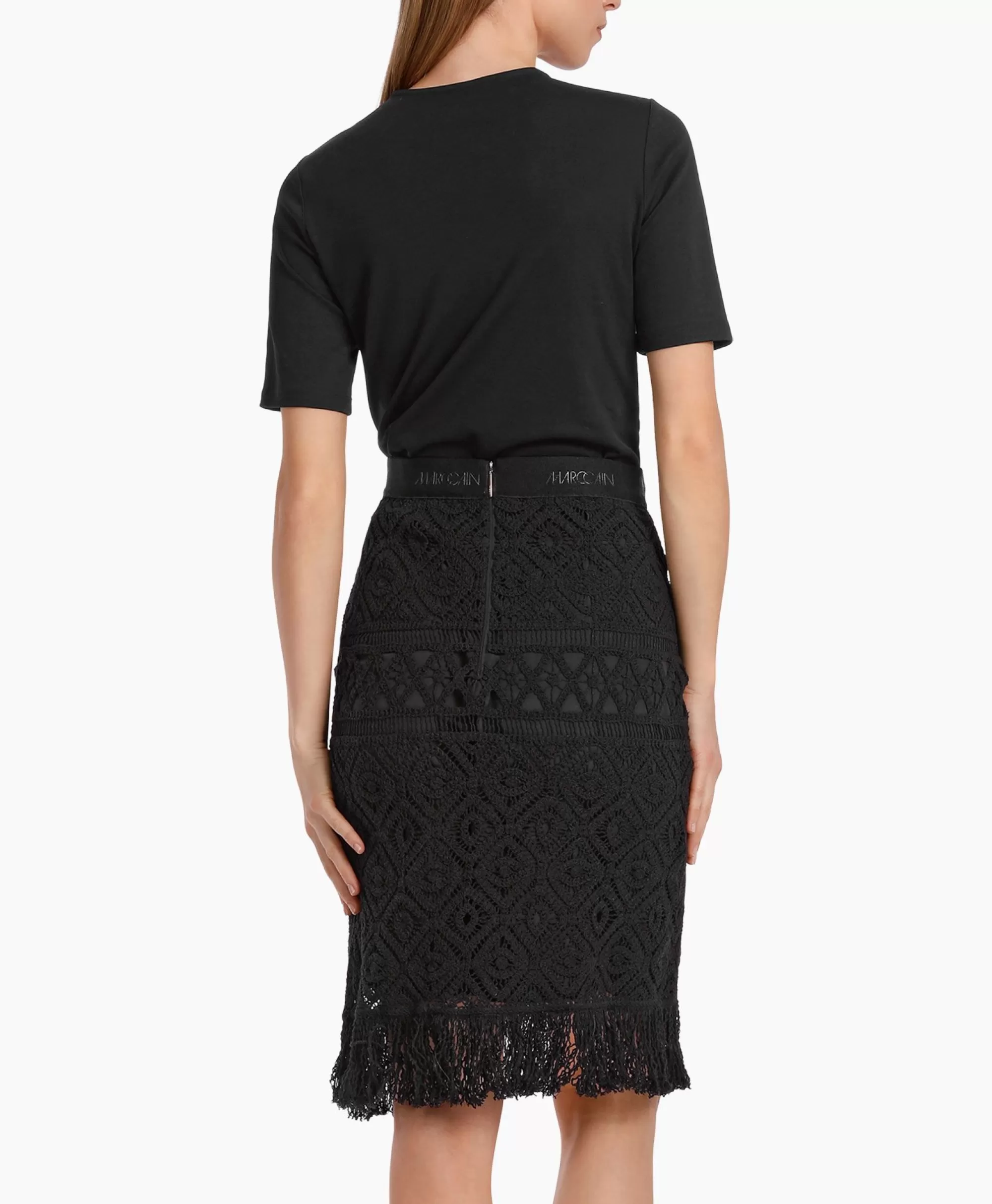 Marccain Collezione Autunno - Maglietta Classica J-14 Nero, Taglia 48.48
