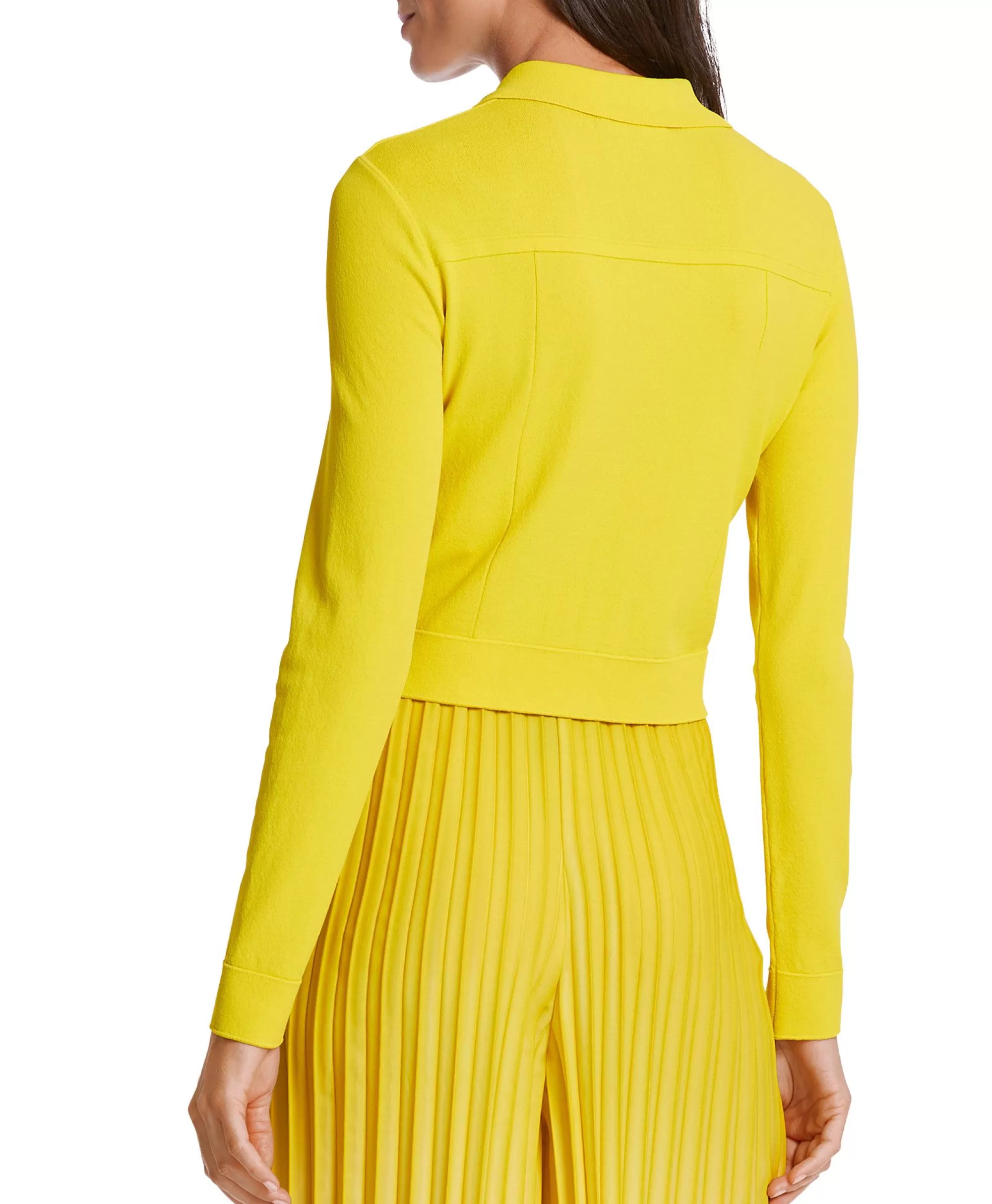 Gilet Classico Marccain Collezione - Modello WC 39.20 M12 in Giallo Naturale