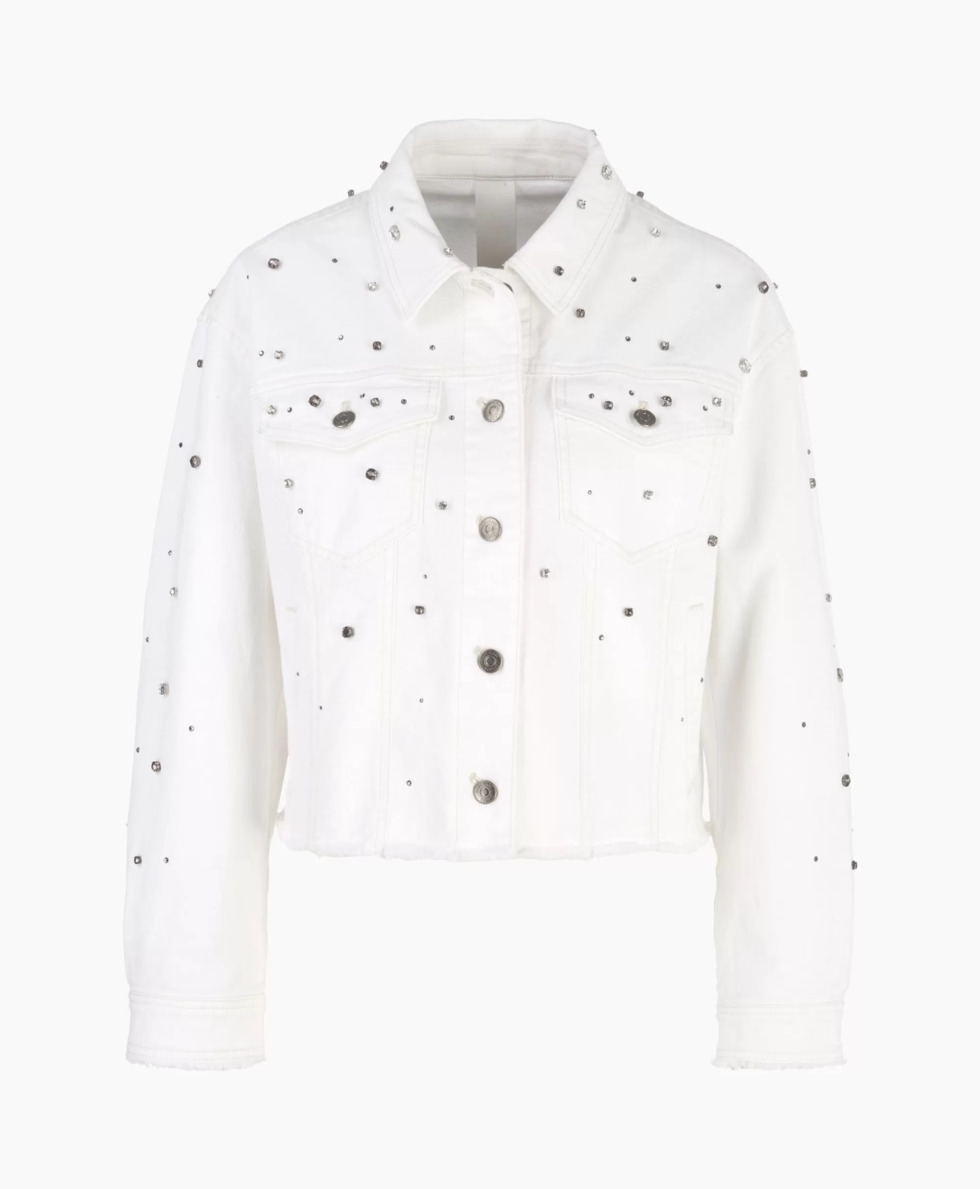 Jassen & Marccain Giacca Sportiva Elegante WS31-01D07 - Bianco Spazzolato con Design Moderno, Stile Urbano e Trama Premium