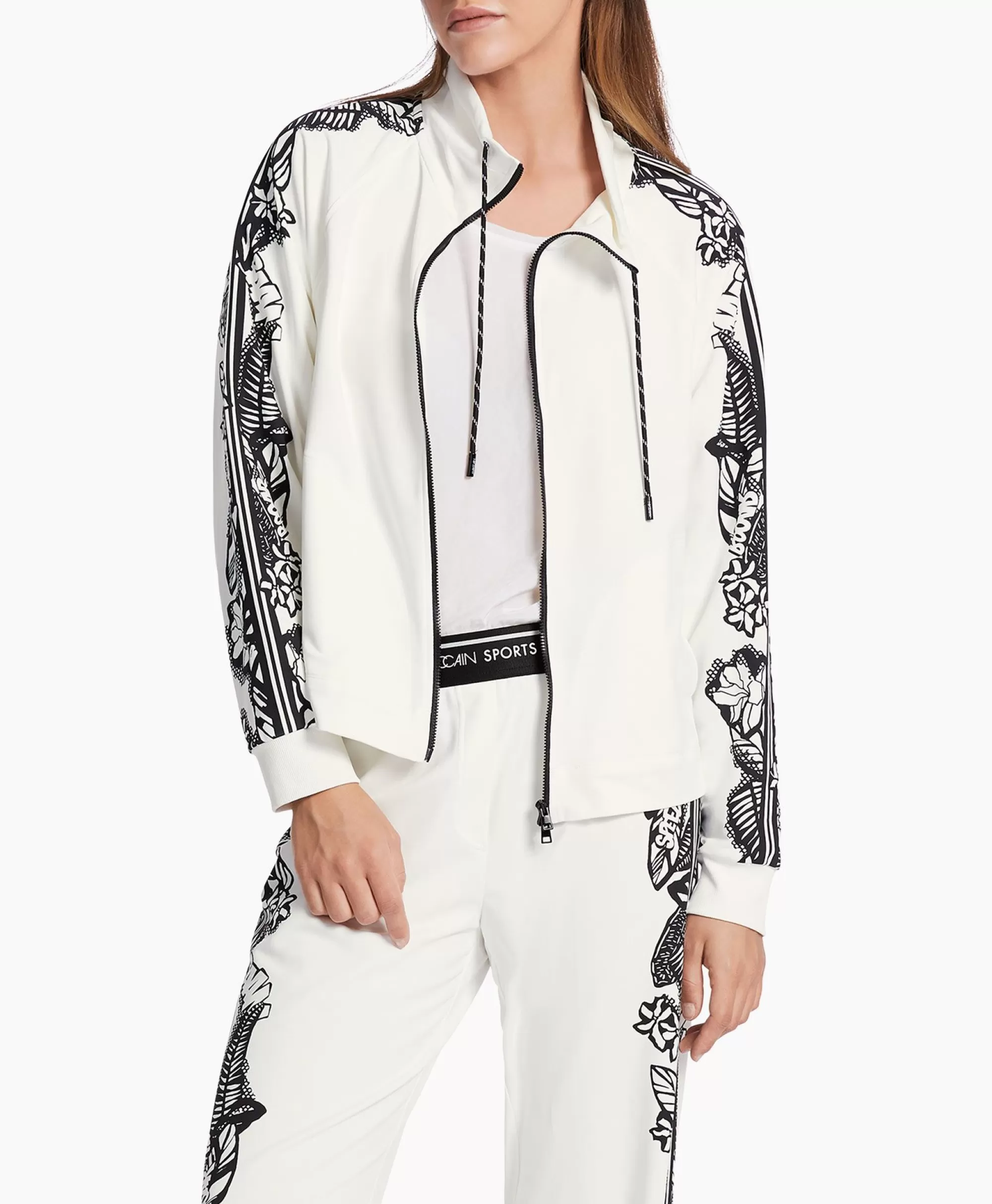 Giacca Sportiva Elegante Marccain · Modello WS 31.09 Edizione J13 · Nero Puro per Allenamenti Dynamici