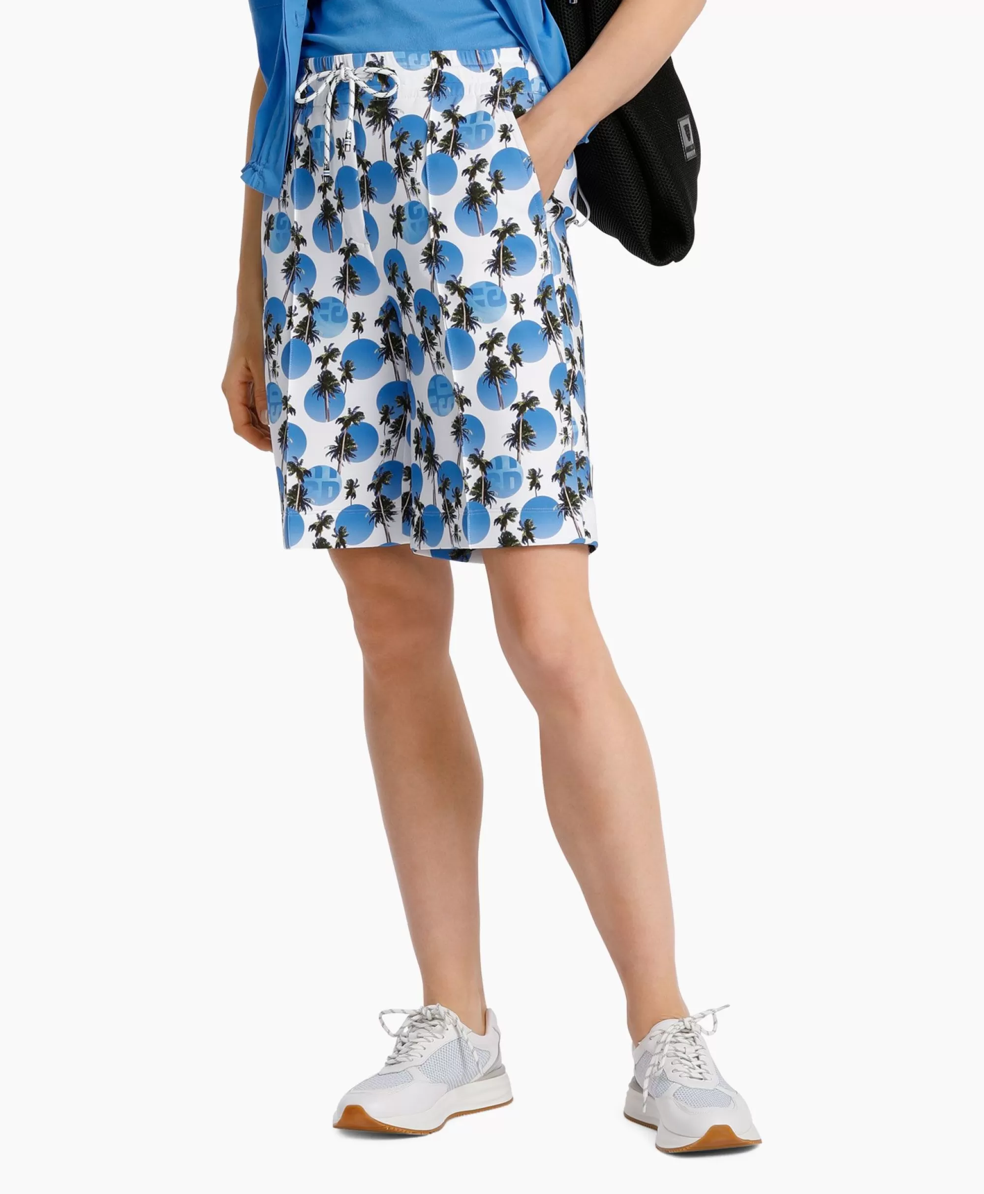 Pantaloncini sportivi Marccain J77 - Taglio comodo in blu notte per attività dinamiche