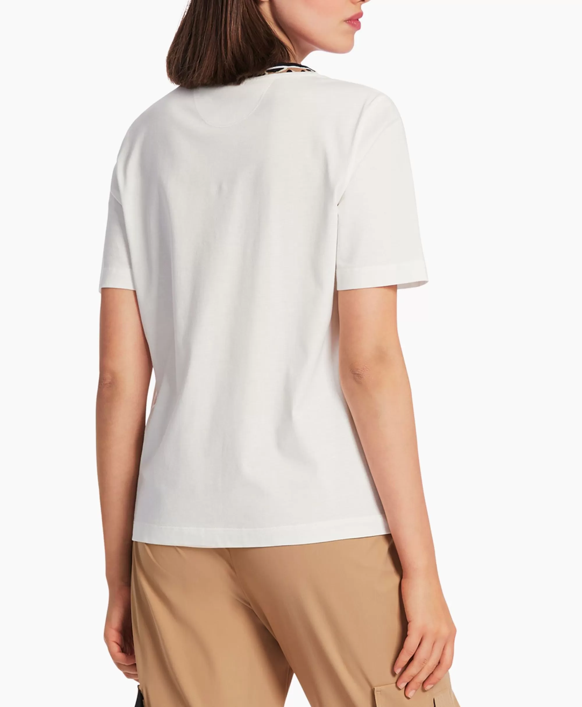 Marccain Sport: Maglietta Classica Uomo, Mod. WS4820-J27 in Tessuto Morbido, Colore Avorio - Stile Casual e Confortevole
