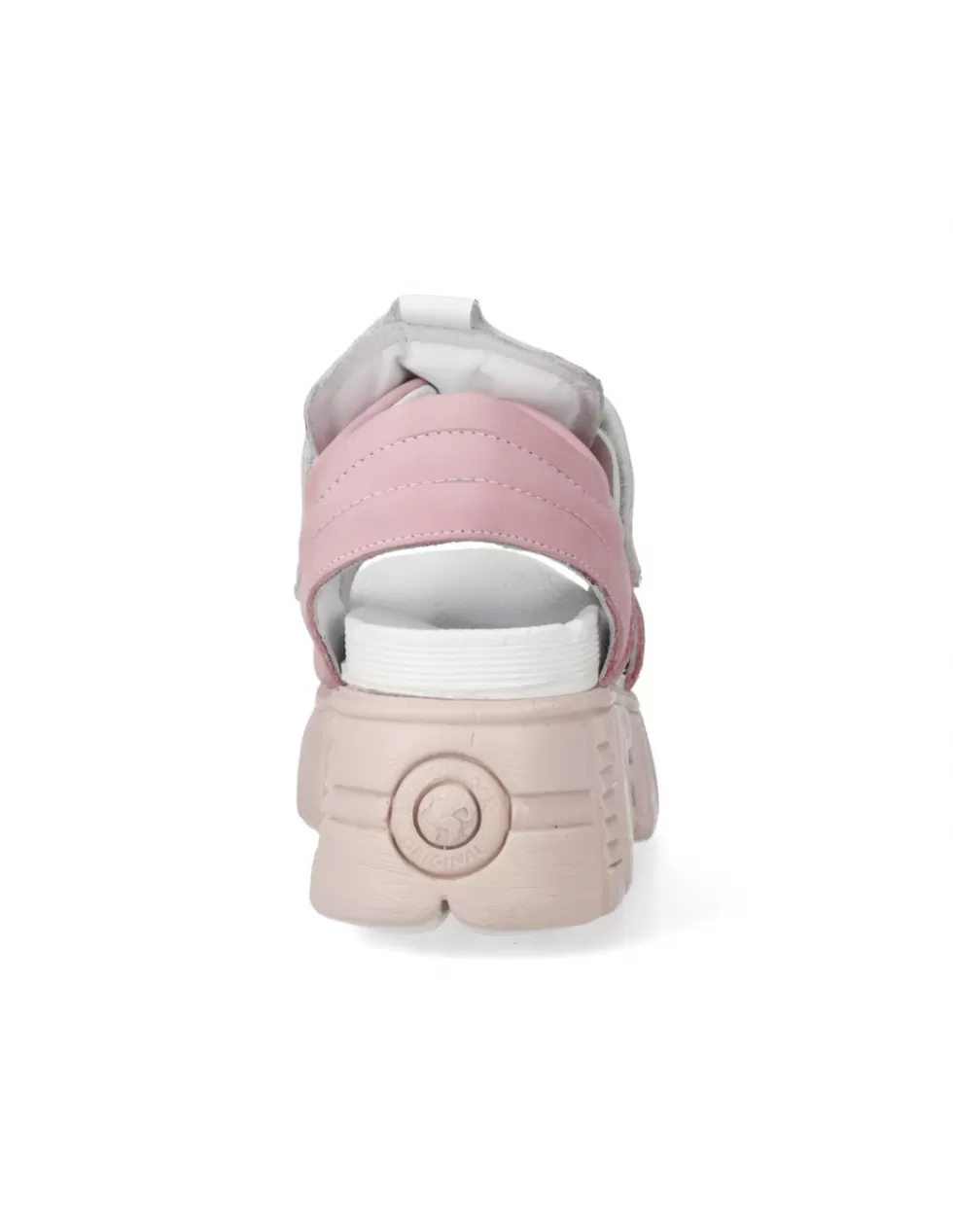 Sandali New Rock in Pelle con Plateau - Modello Unisex M-BIOS141-C2 per Stile Urbano Audace