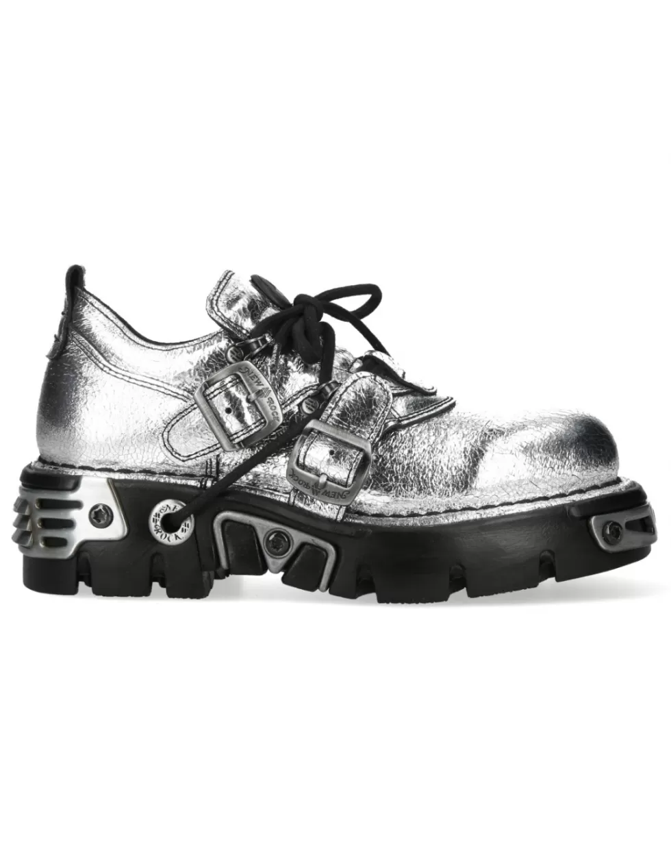 Stivali con Plateau New Rock Modello M-994-C12 - Design Futuristico e Tacco Streetwear