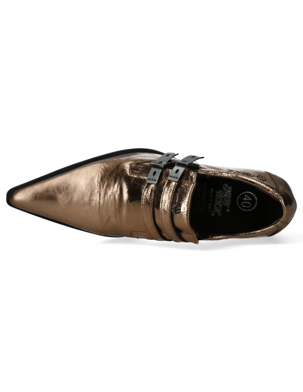 Stivali Unisex New Rock Mod.M-2246-C154 - Design Futuristico in Pelle per Stile Ribelle