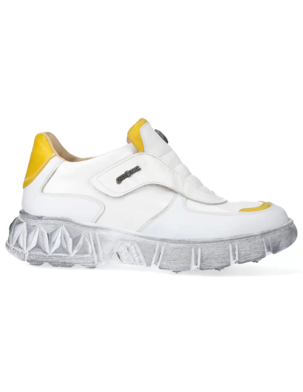 New Rock M/Diamond 104 C15 - Scarpe Sportive Avanguardista con Cristalli, Design Futurista per Strada e Città - Moda Urban con Tacco Rinforzato