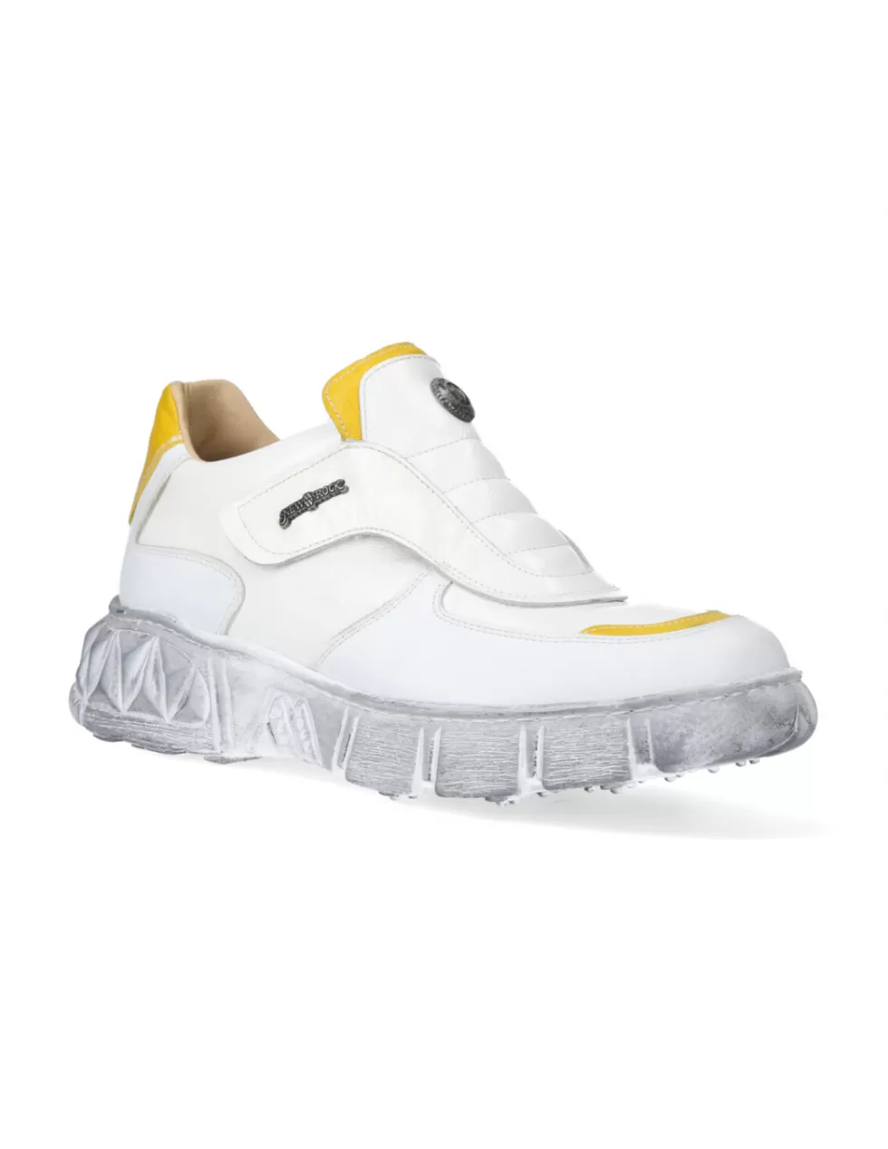 New Rock M/Diamond 104 C15 - Scarpe Sportive Avanguardista con Cristalli, Design Futurista per Strada e Città - Moda Urban con Tacco Rinforzato