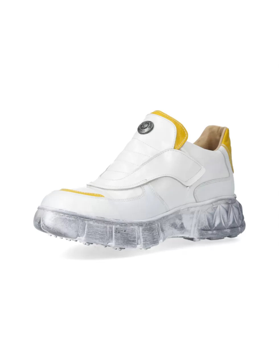 New Rock M/Diamond 104 C15 - Scarpe Sportive Avanguardista con Cristalli, Design Futurista per Strada e Città - Moda Urban con Tacco Rinforzato
