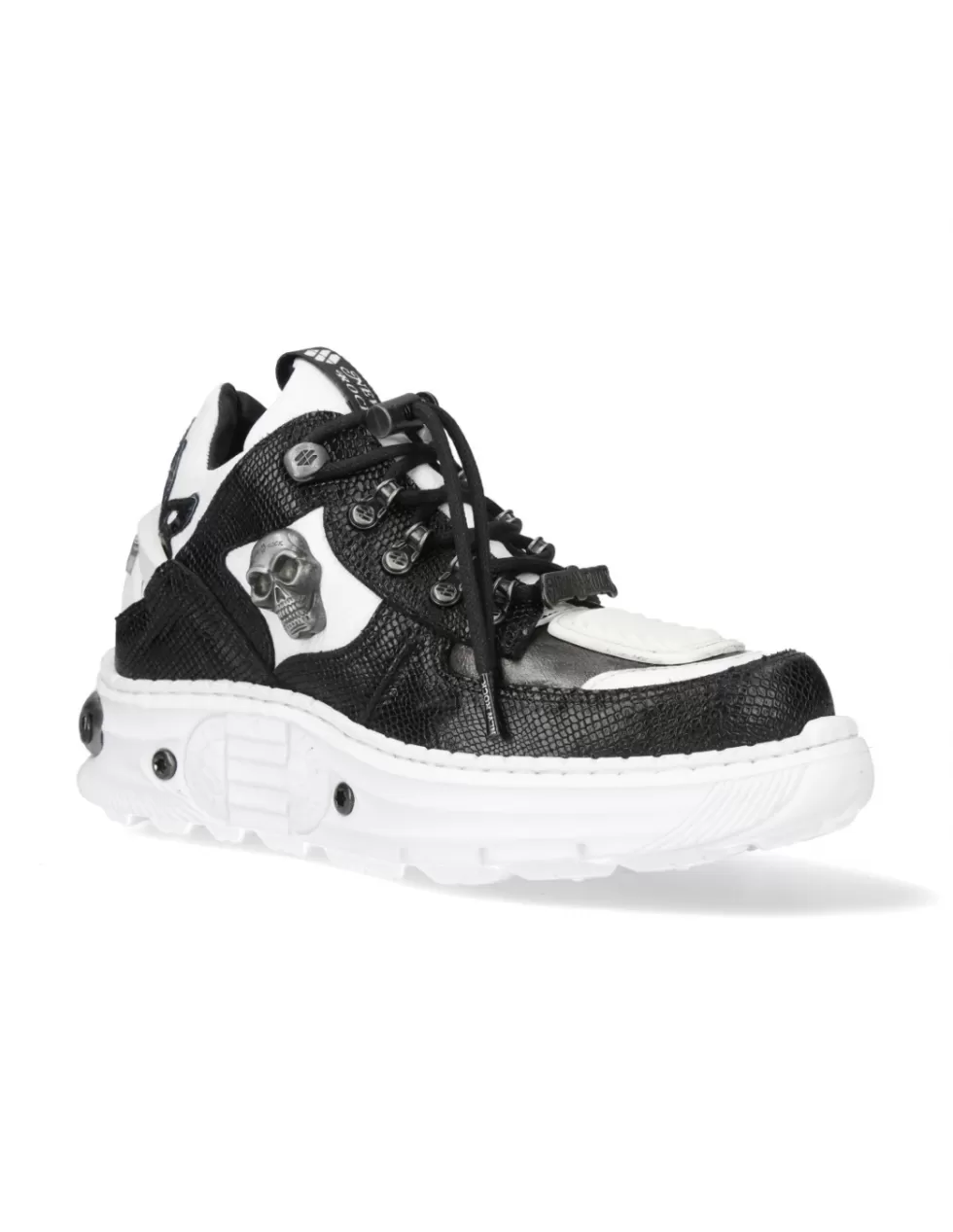 New Rock M-EXTREME007-S1 - Scarpe Sportive Futuristiche con Design a Motore, Edizione Limitata Stile Streetwear Unisex