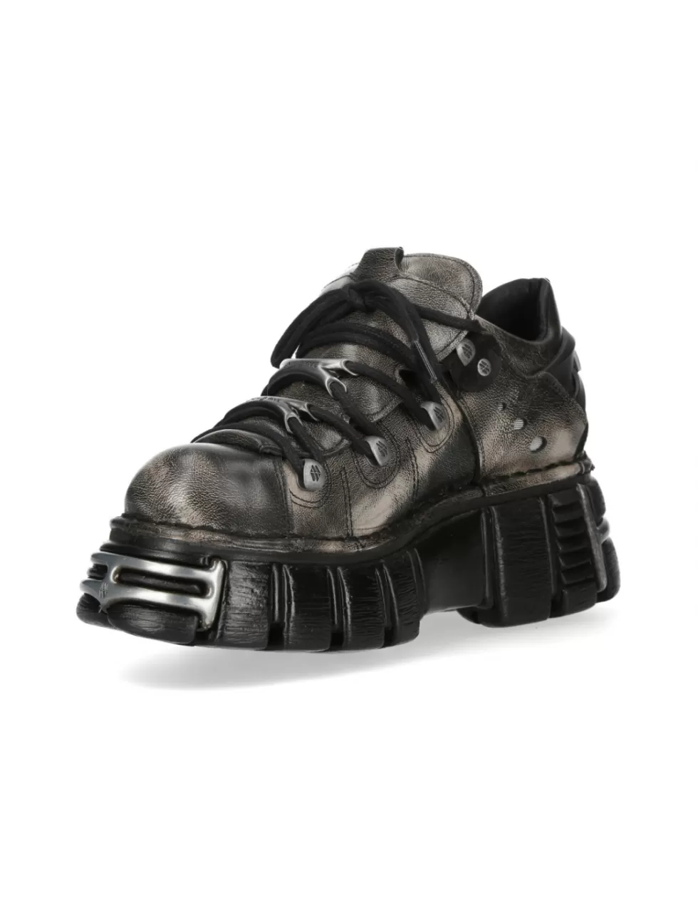 Stivali Piattaforma New Rock M-120N-C69 - Iconiche Scarpe Gotico-Rock con Tacco Massiccio e Design Avanguardista