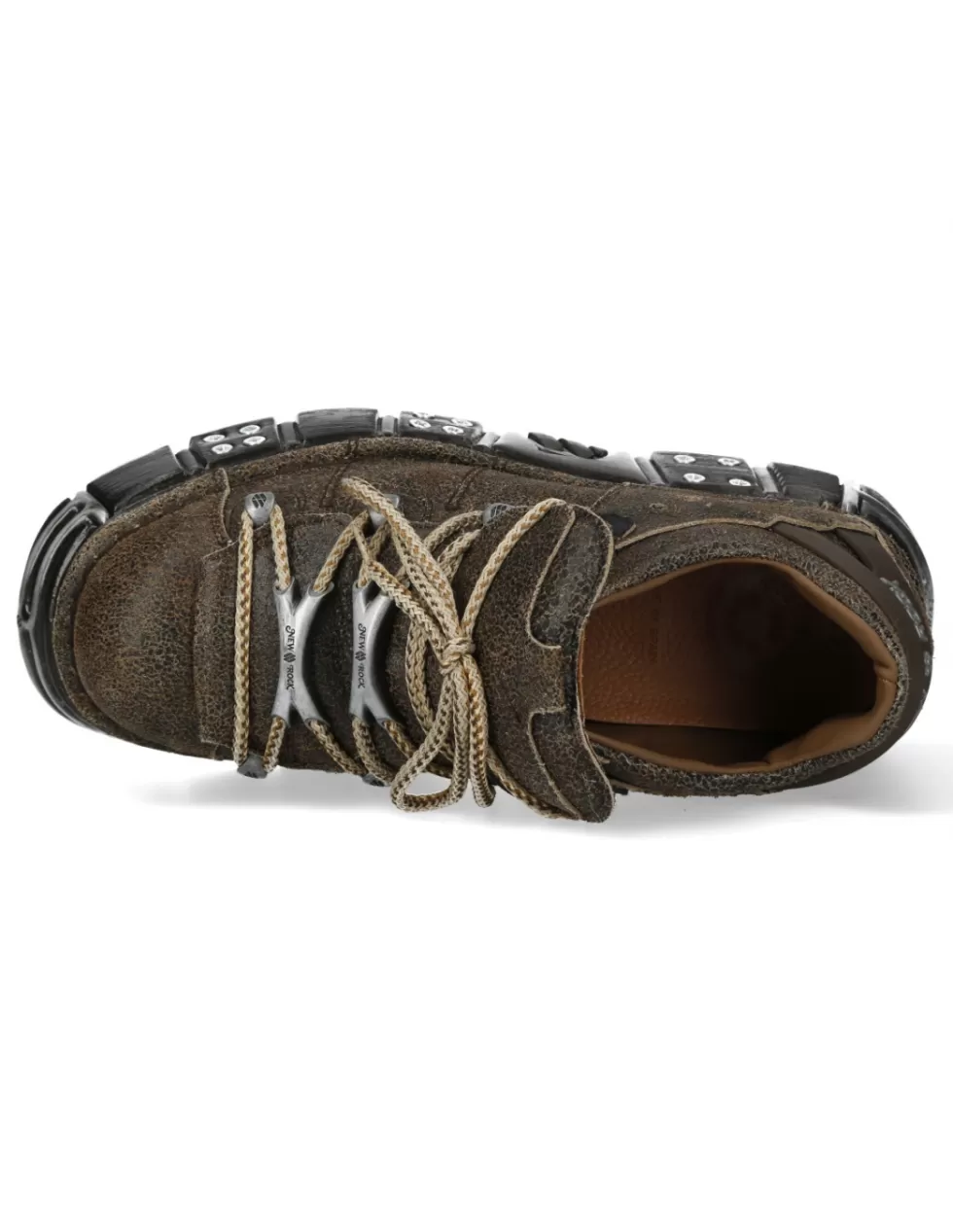 Stivali Alti con Tacco a Piattaforma New Rock - Modello Iconico M-120N-C83 Design Robust
