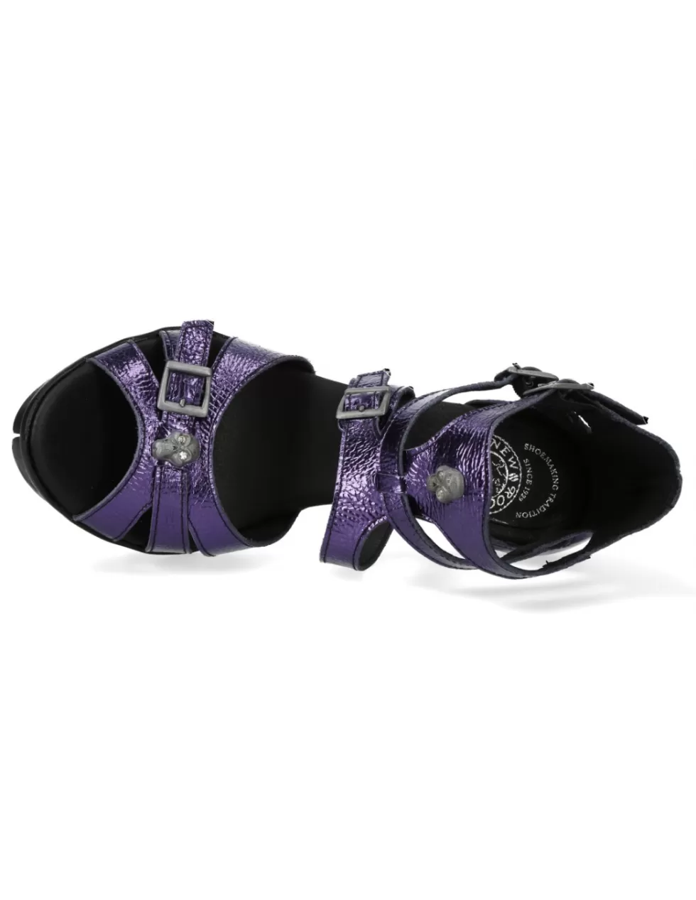 Sandali con Tacco New Rock - Modello M NEOPUNKS101-C15 | Calzature Punk Rock Edizione Limitata per Look Underground