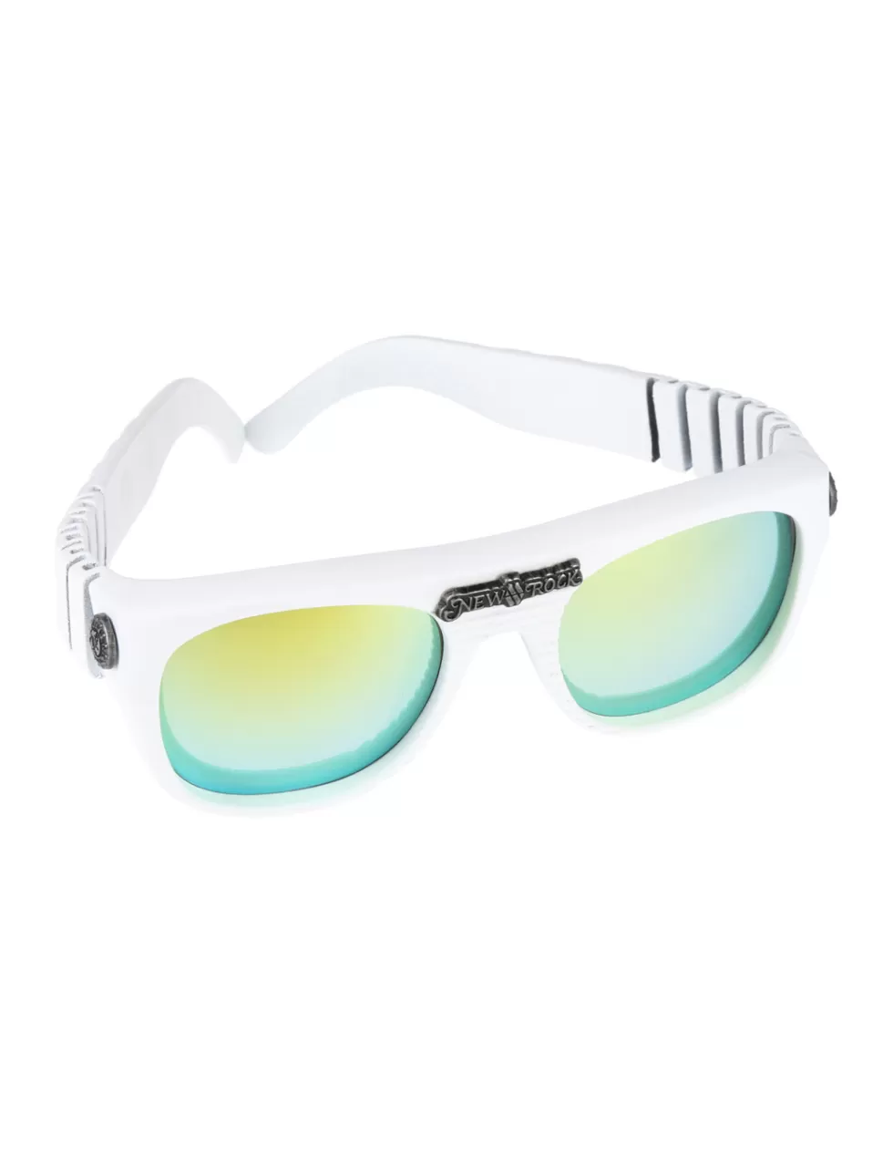 Occhiali da Sole New Rock NRS1-S8 - Modello Unisex con Montatura Resistente e Lenti UV400, Design Futuristico per Stile Urbano