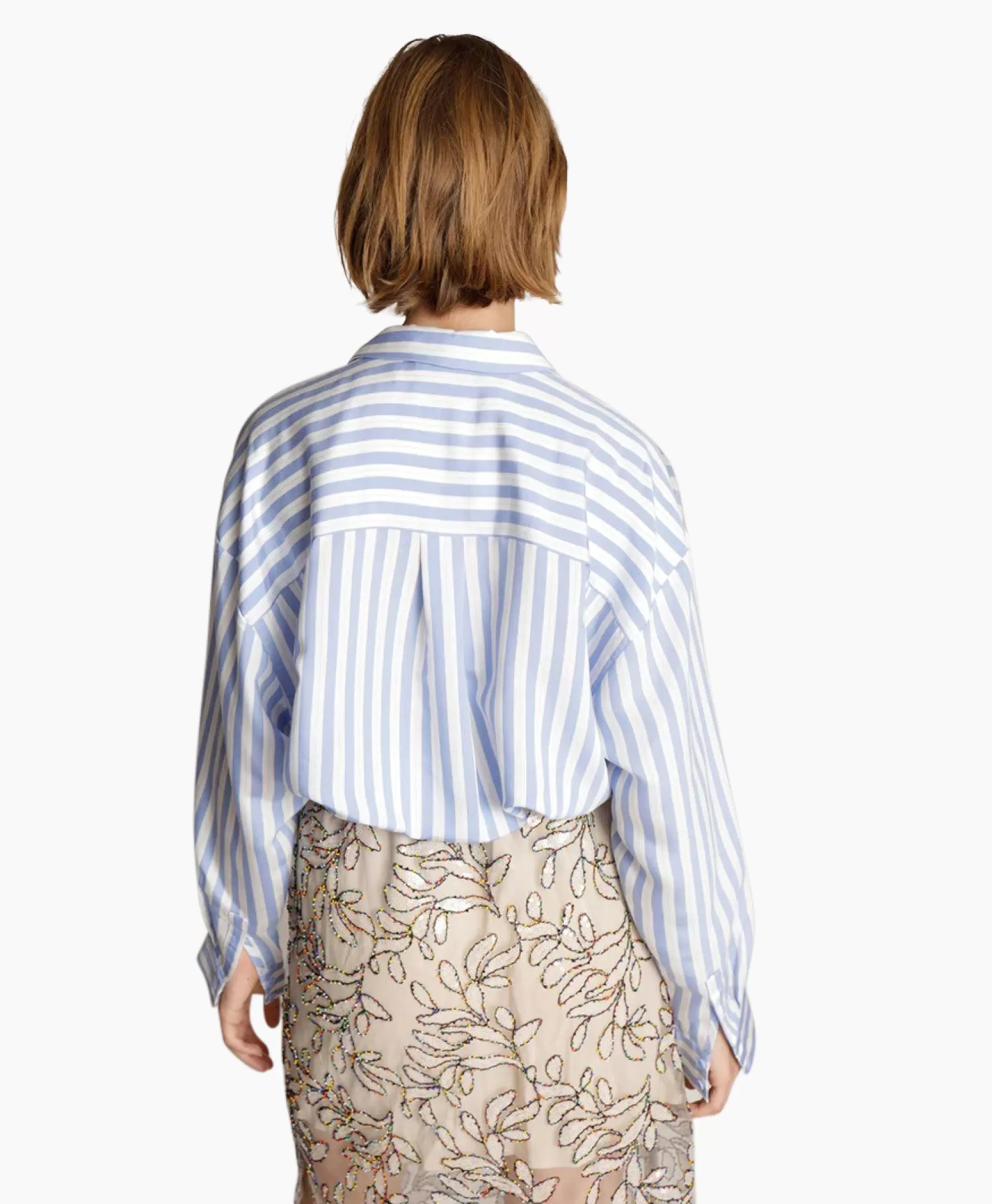 Camicia Elegante Morgana in Blu Elettrico - Design Moderno di Munthe per Moda Femminile