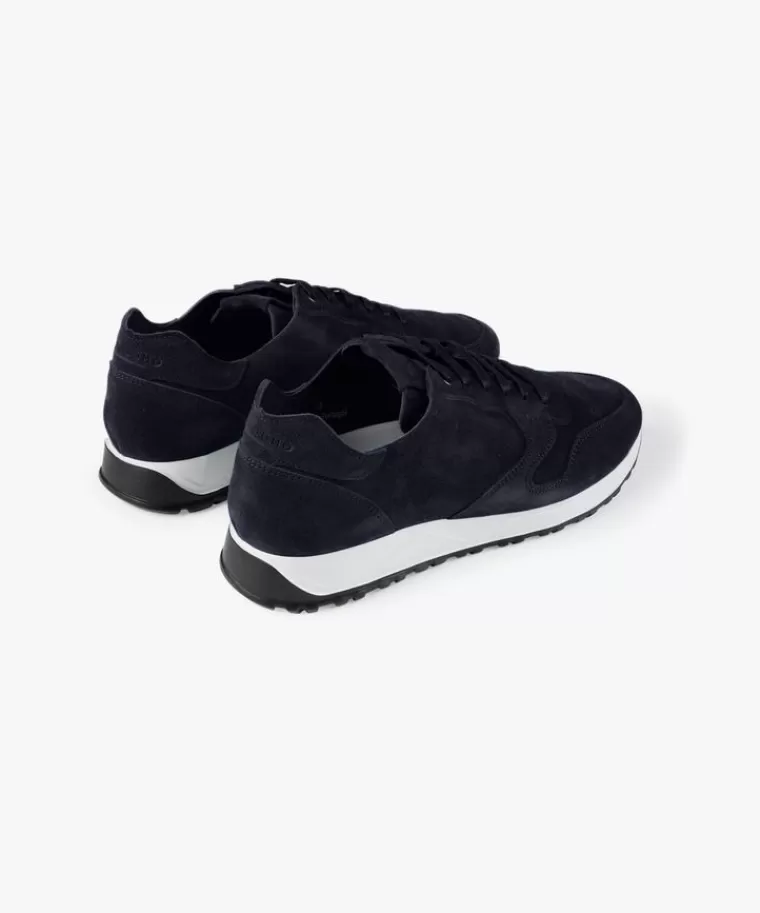 Scarpe da running Profuomo in scamosciato blu navy - Sconto lampo ultime ore con spedizione immediata!
