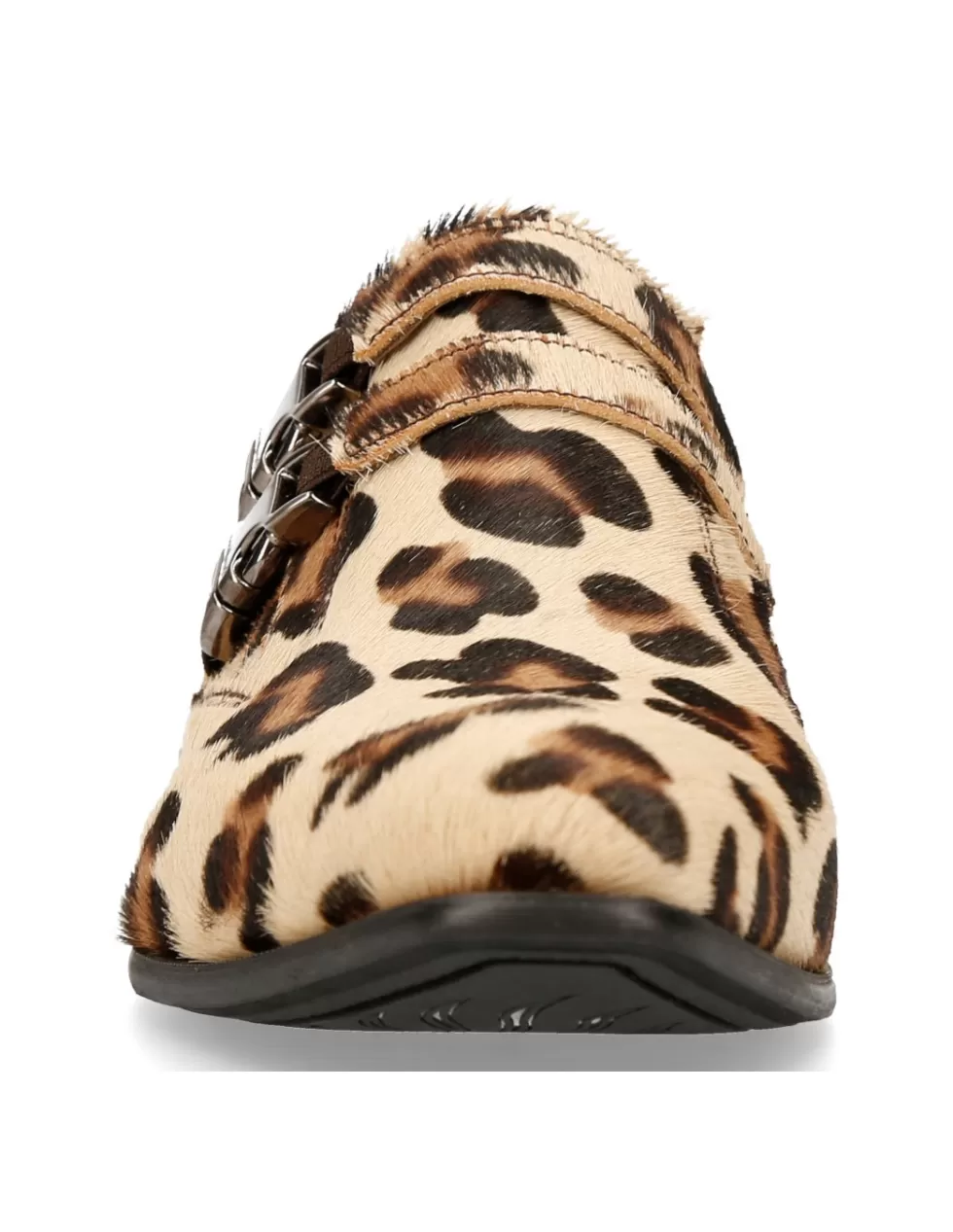 Stivaletti Militari New Rock Newman MN-W2288 - Scarpe in Pelle con Design Robusti e Fibbie Metalliche, Stile Urbano Unisex