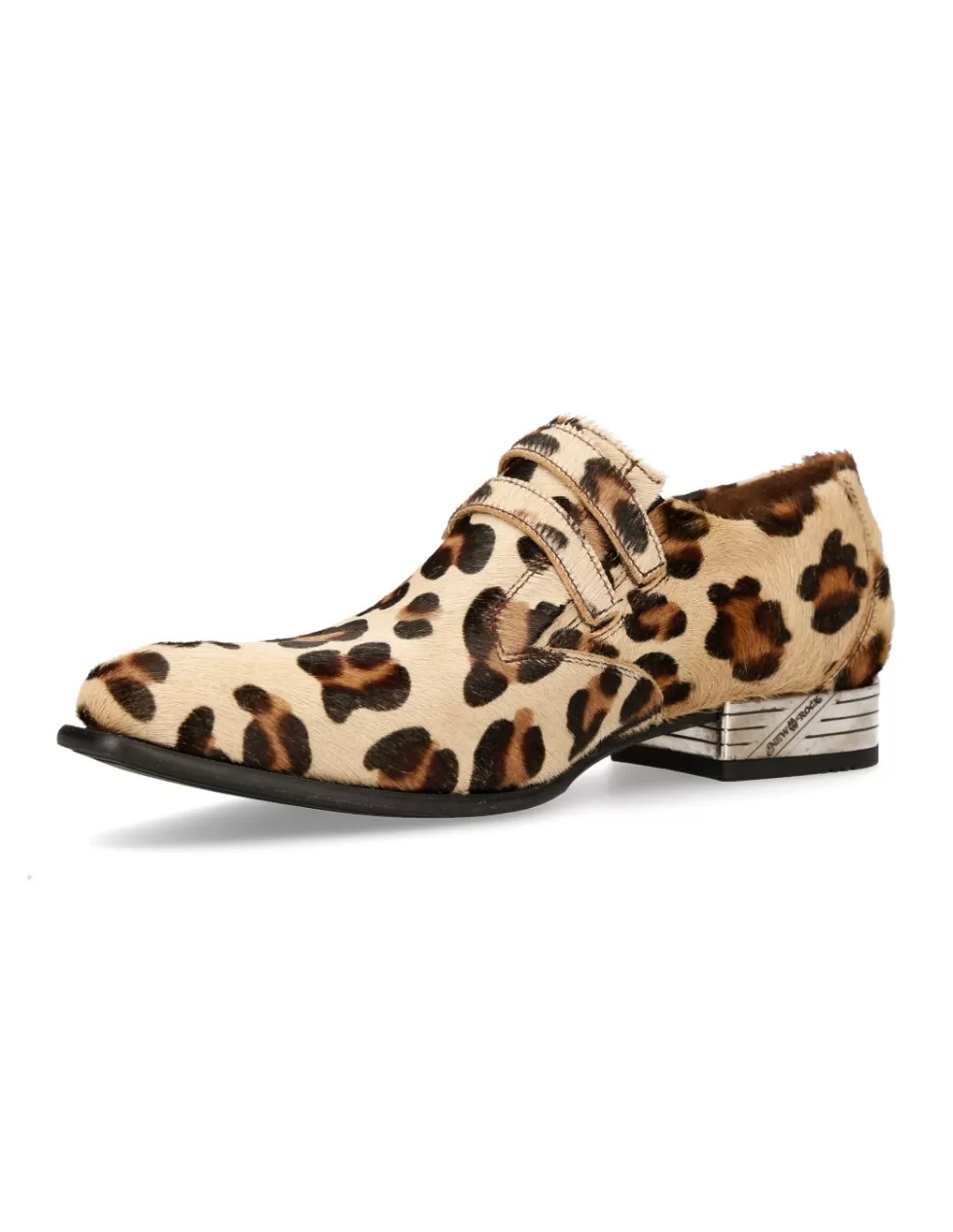 Stivaletti Militari New Rock Newman MN-W2288 - Scarpe in Pelle con Design Robusti e Fibbie Metalliche, Stile Urbano Unisex