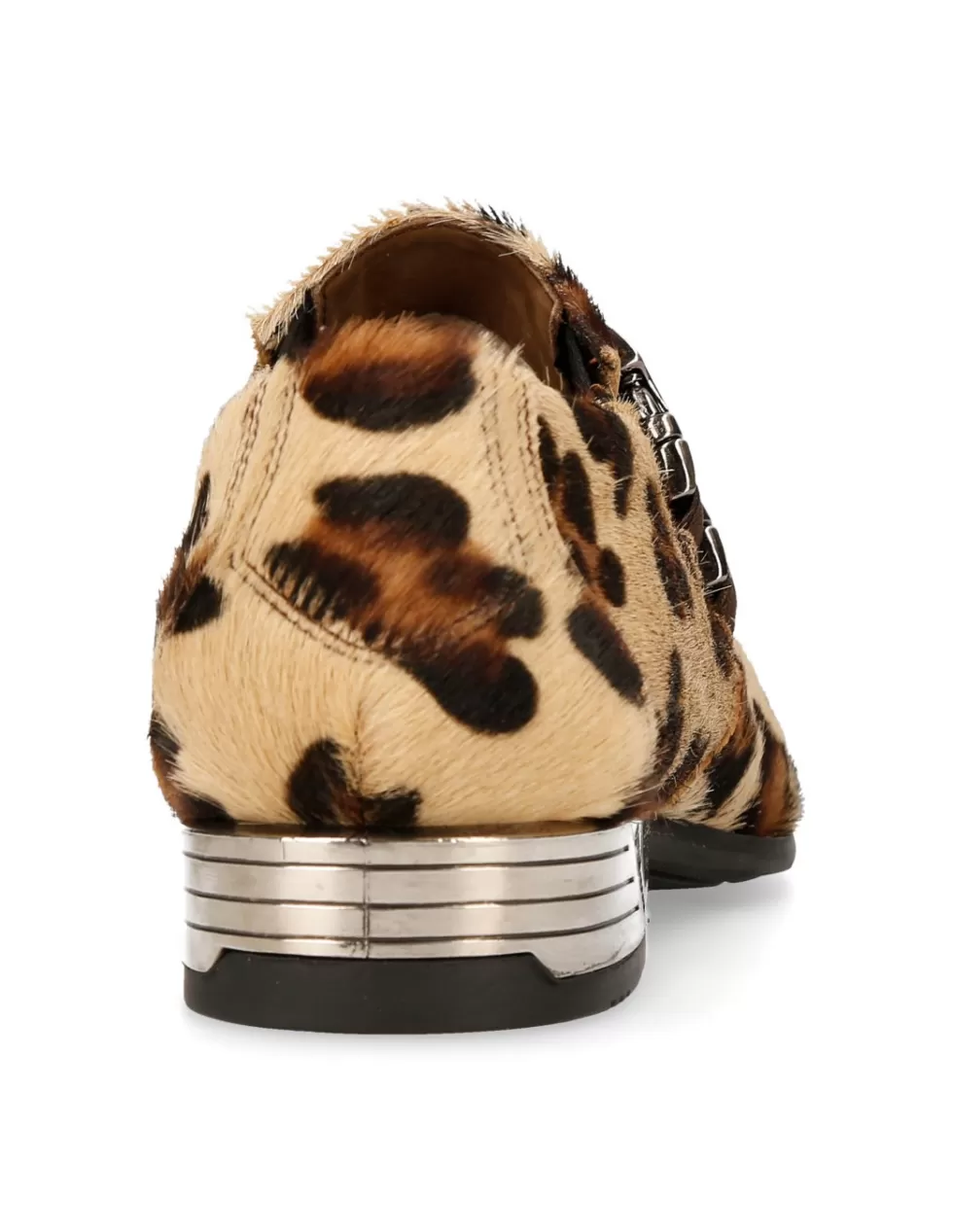 Stivaletti Militari New Rock Newman MN-W2288 - Scarpe in Pelle con Design Robusti e Fibbie Metalliche, Stile Urbano Unisex