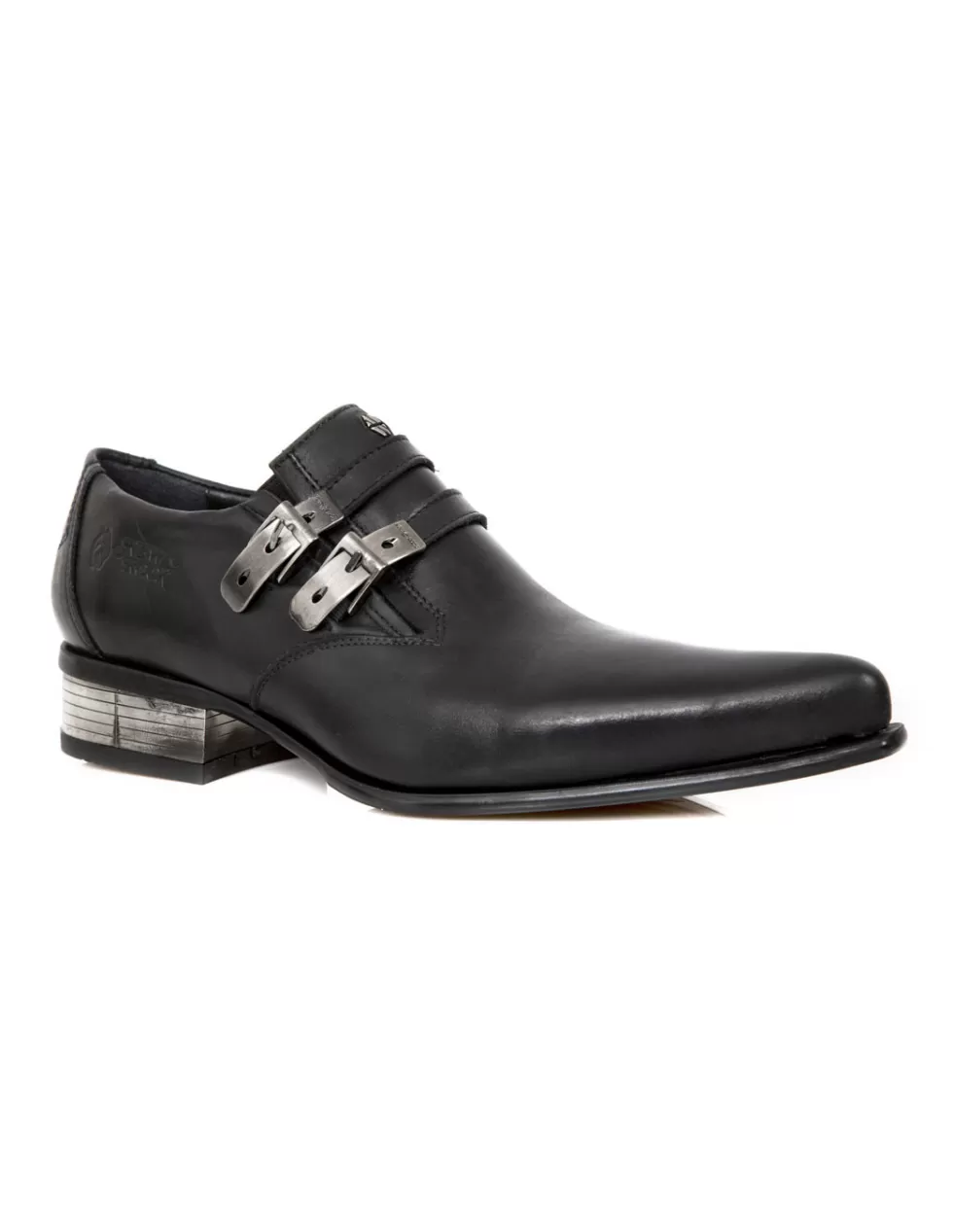 Scarpe urban New Rock Newman M2246 S59 - Stile bold con suola rinforzata, design a chiodi metallici e tacco ergonomico per massimo comfort. Modello unisex con struttura resistente e dettagli in pelle lavorata.