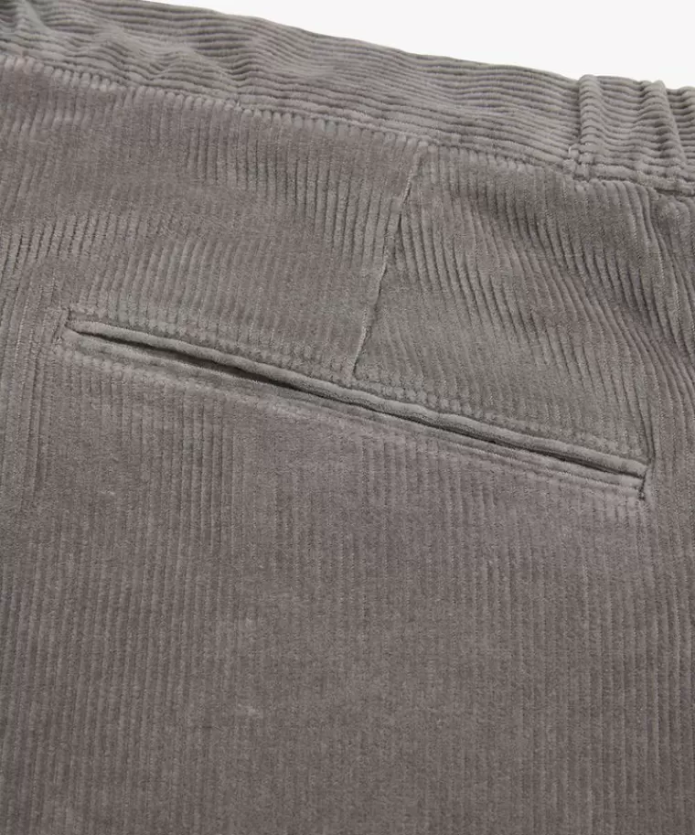 Profuomo Pantaloni Casual in Velluto Grigio Chiaro - Taglio Rilassato con Offerta Limitata