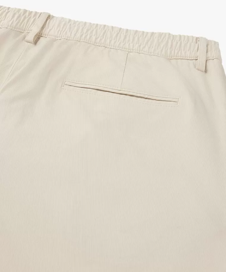 Saldi esclusivi Profuomo: Pantaloni slim in tessuto sportivo elasticizzato color crema - Vestibilità moderna e confortevole