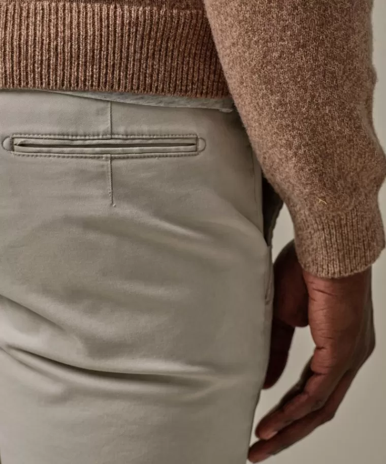 Chino Slim Fit Premium con Tinta Pigmentata Beige Chiaro - Ultimi Pezzi in Promozione Esclusiva