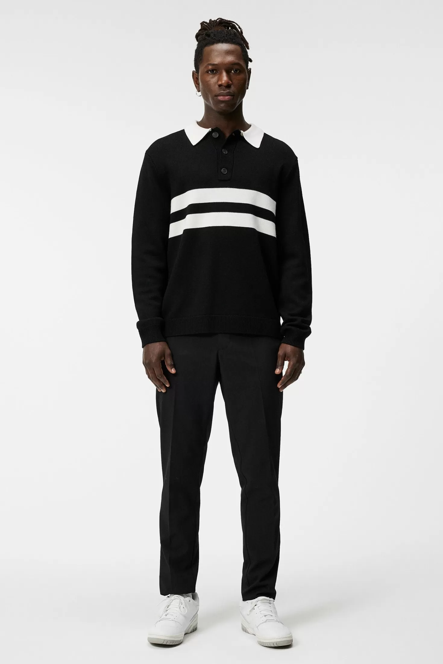 J.Lindeberg Maglia Rugby Premium - Tessuto Elasticizzato Confortevole Uomo