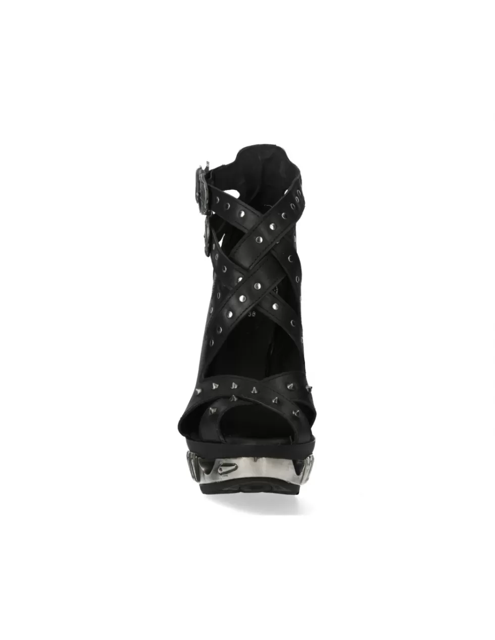 Stivaletti New Rock Punk M-MAGS001-S1 - Sandali con Tacco in Stile Rock Alternativo, Design Unico per Stivali da Donna con Fascino Ribelle, Perfette per un Look Audace