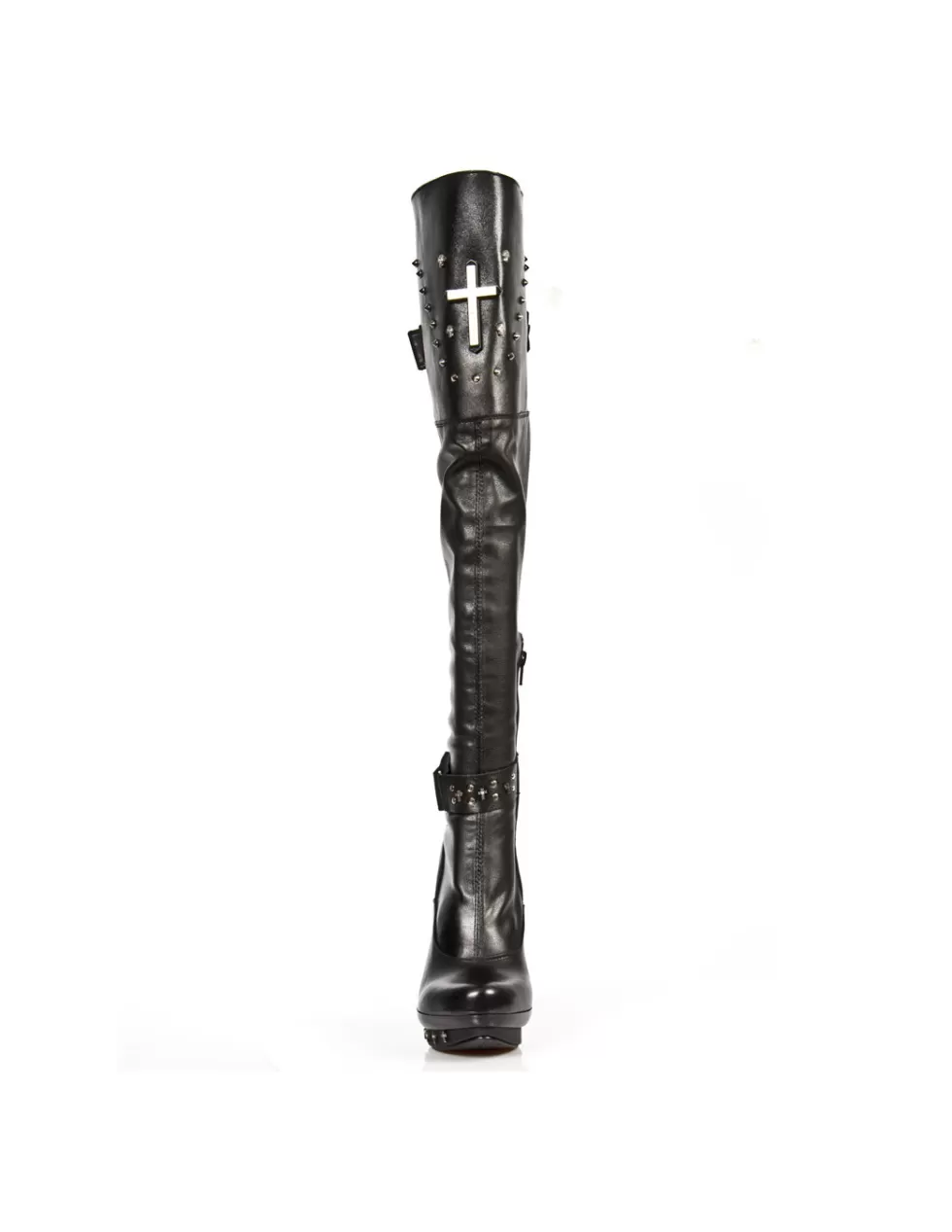 Stivaletti New Rock M-PUNK071-C1 - Stile Punk Underground con Tacco Alto | Edizione Limitata Calzature Dark