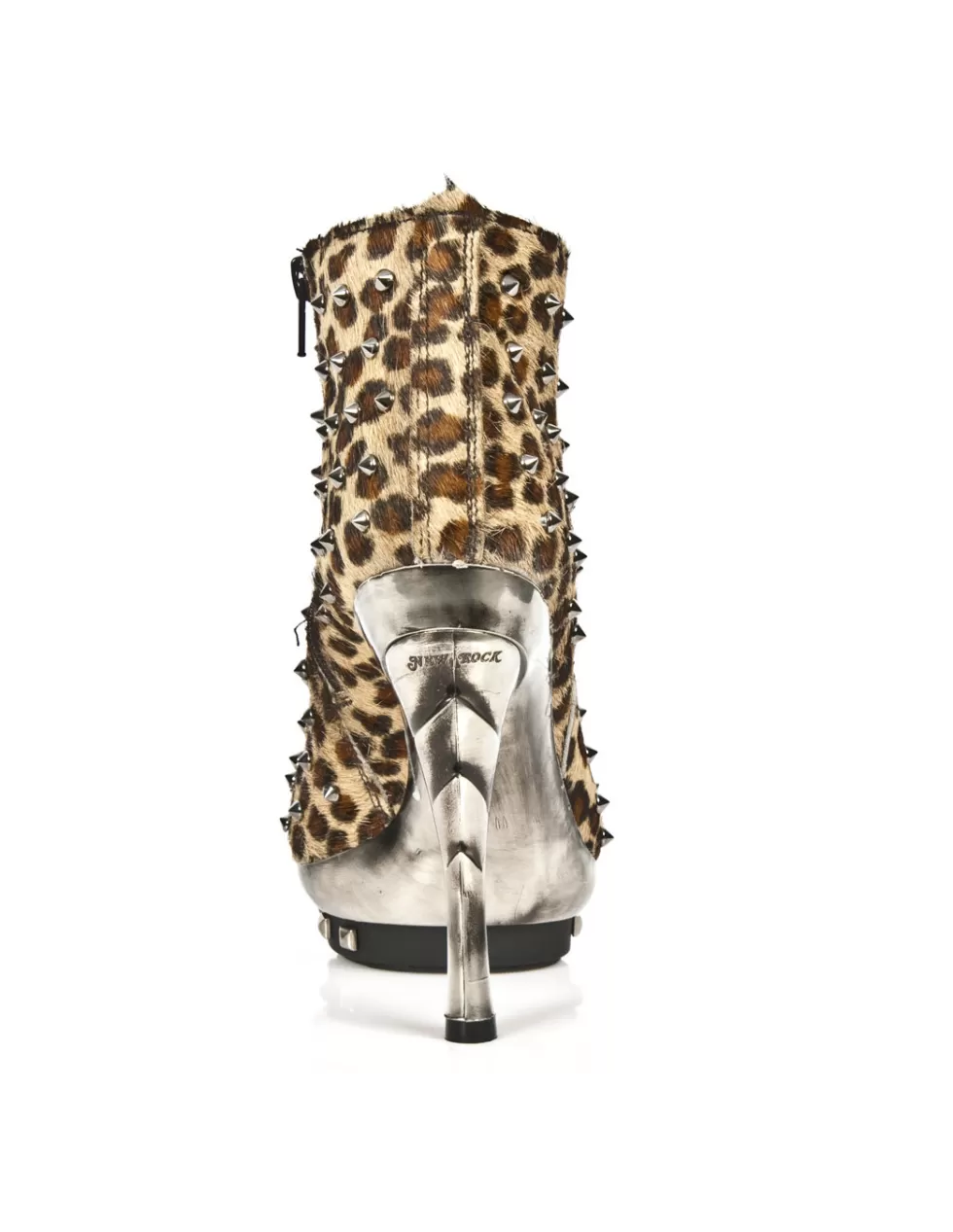 Stivaletti con Plateau in Pelle New Rock - Tacchi Alti Iconici Stile Underground Modello Punk M-Punk068-C3