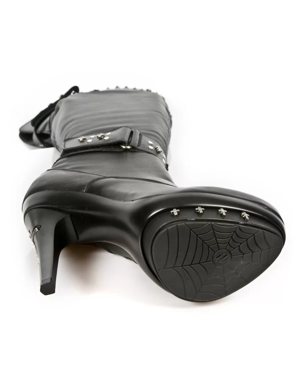 Stivaletti New Rock M-PUNK071-C1 - Stile Punk Underground con Tacco Alto | Edizione Limitata Calzature Dark