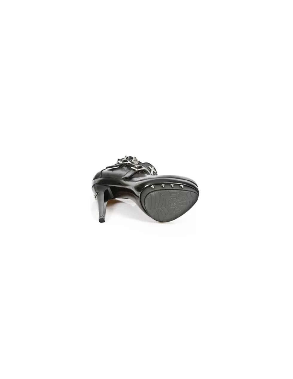 New Rock Stivaletti Punk con Plateau - Modello Esclusivo M-PUNK060-C1, Tacco Alto in Stile Grunge Edgy