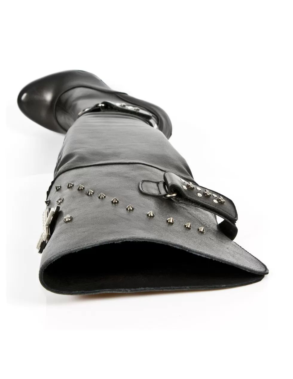 Stivaletti New Rock M-PUNK071-C1 - Stile Punk Underground con Tacco Alto | Edizione Limitata Calzature Dark