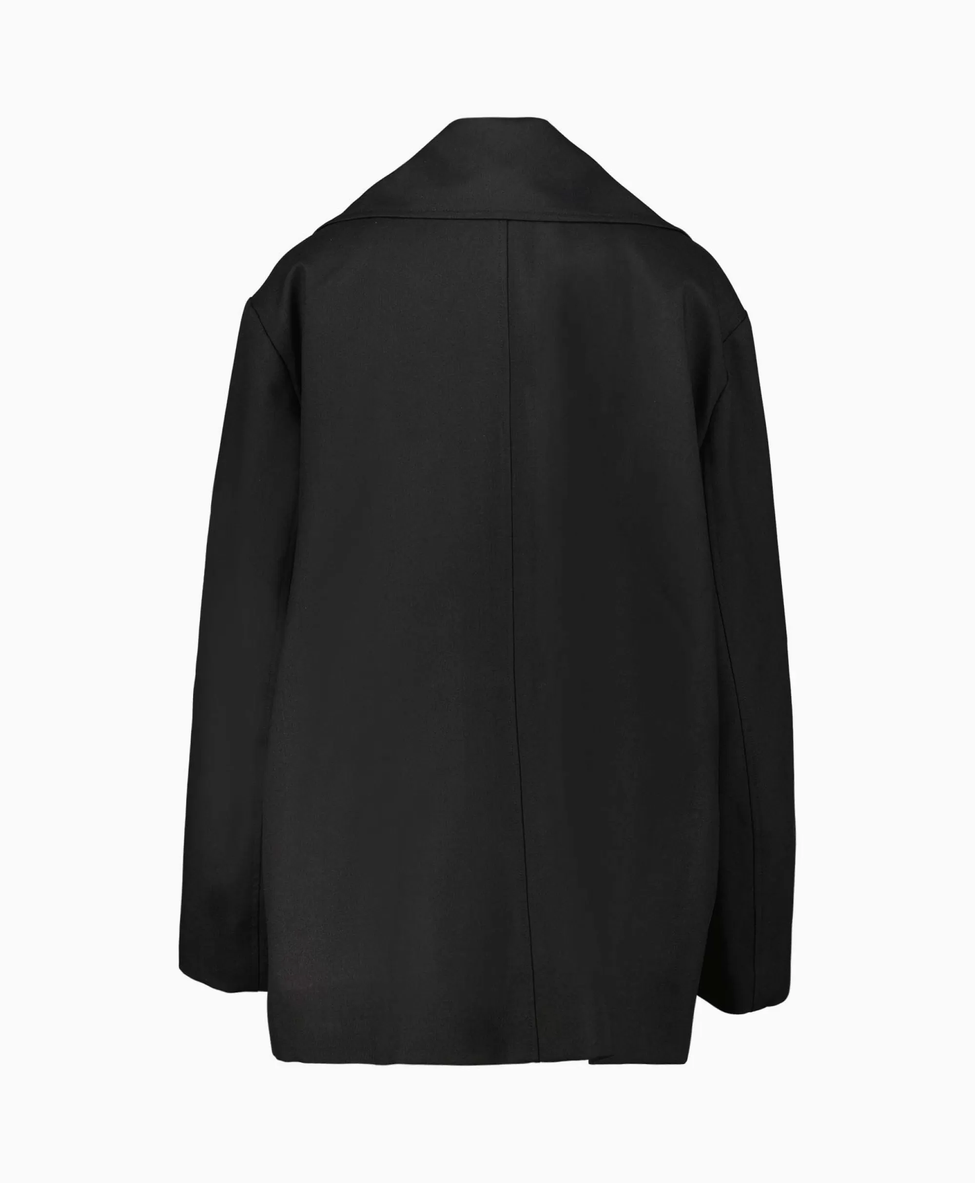 Jassen Róhe - Cappotto in Lana Sartoriale con Sciarpa Abbinata, Nero - Elegante e Morbido per Stagioni Fredde