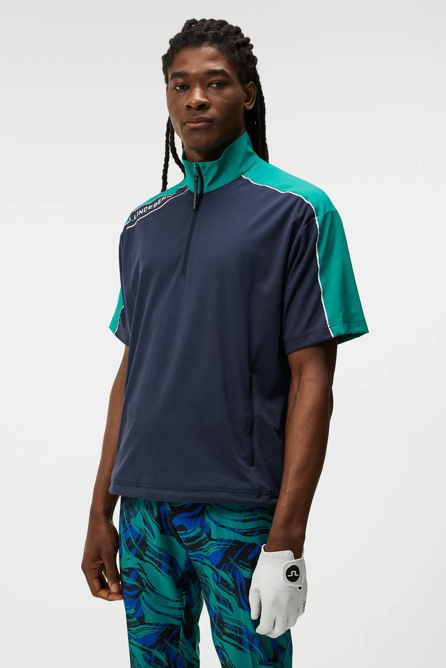 J.Lindeberg Giacca Impermeabile Rox - Felpa Sportiva con Cappuccio Outlet