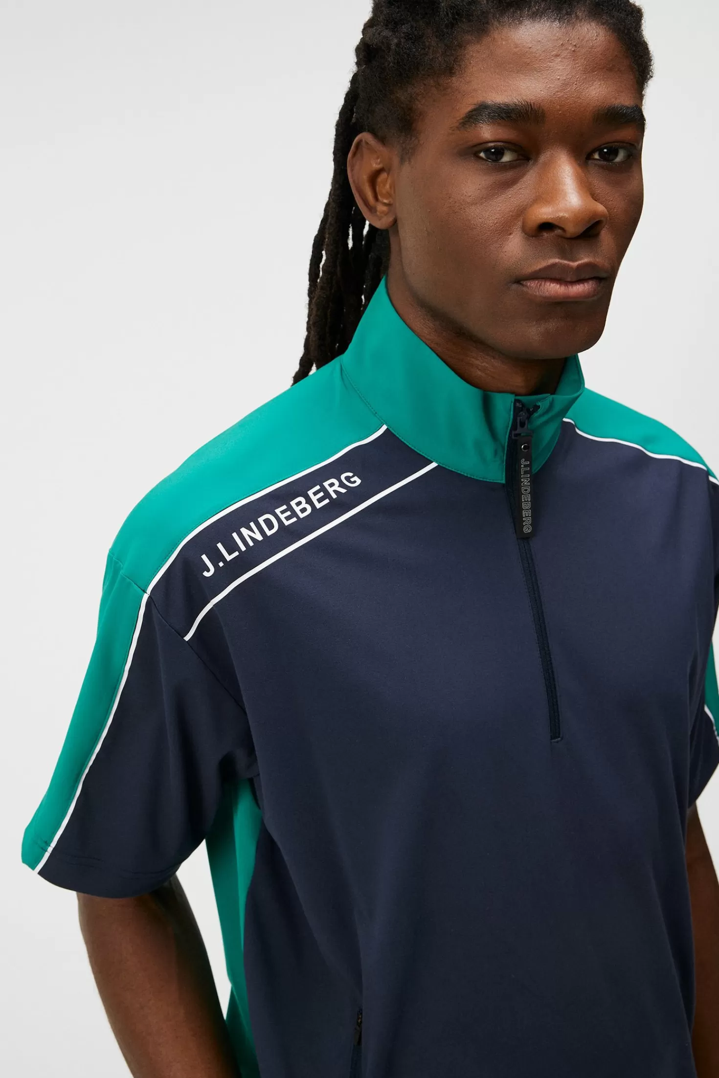 J.Lindeberg Giacca Impermeabile Rox - Felpa Sportiva con Cappuccio Outlet