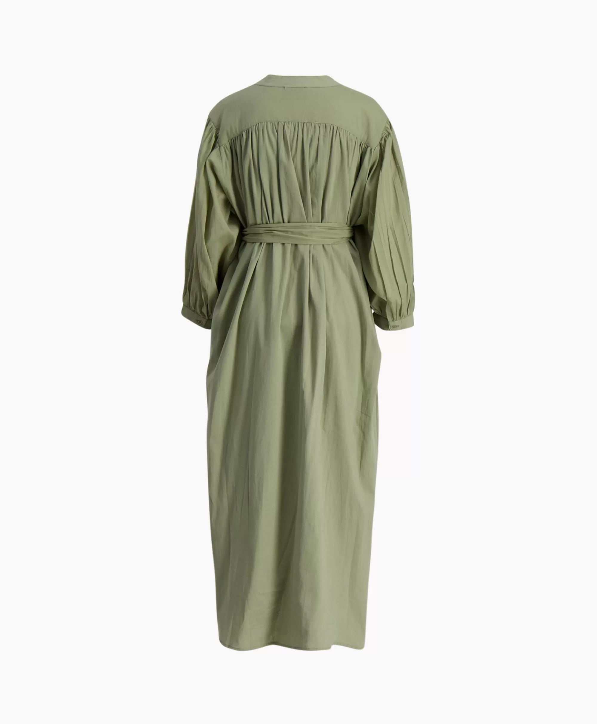 Abito Mare Felice Lungo a Strati con Gonna Svolazzante - Verde Acqua Chiaro per Look Estivi Eleganti