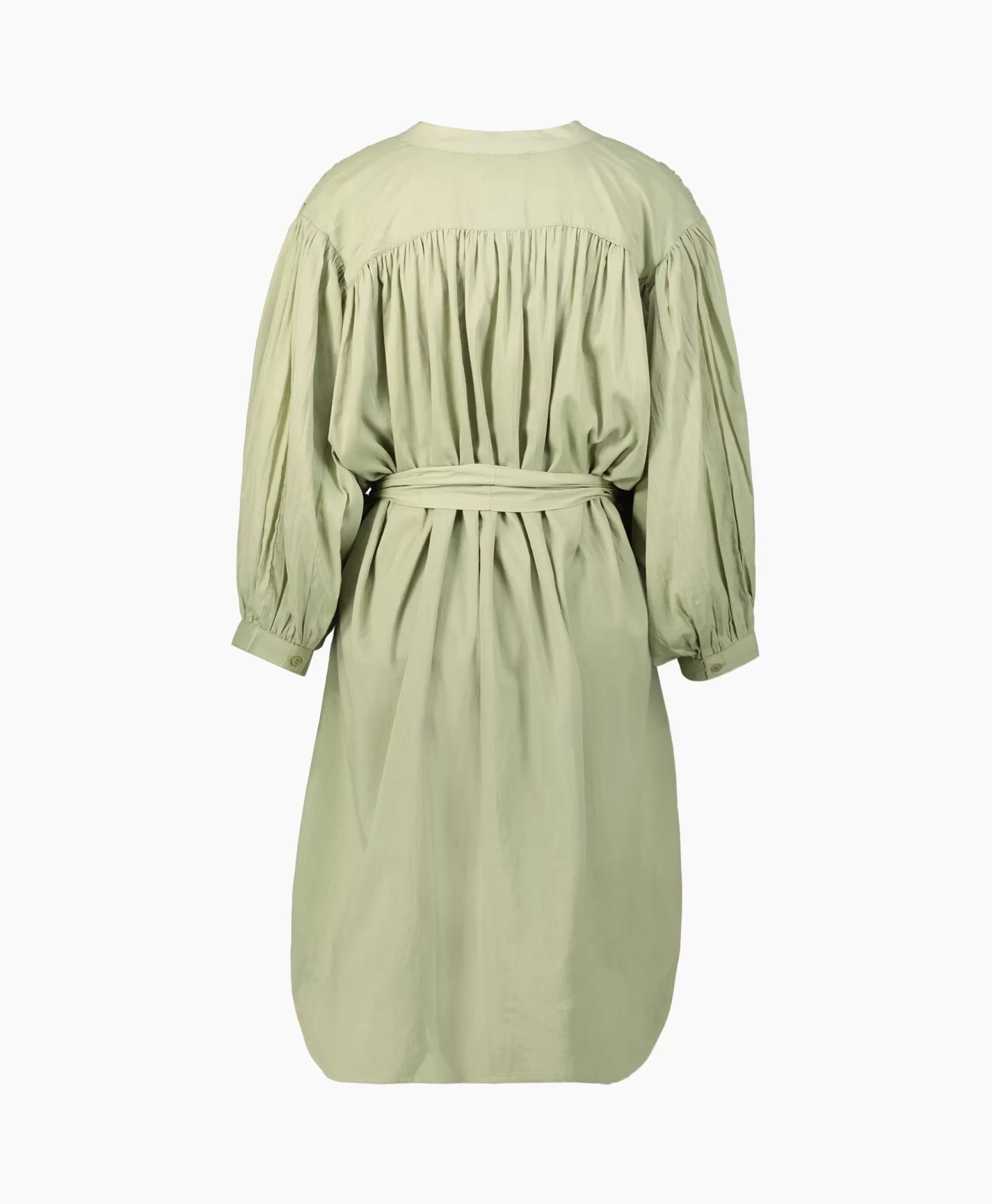 Vestito Corto Mini Stile Palloncino con Doppia Fodera - Sea Me Happy in Verde Chiaro