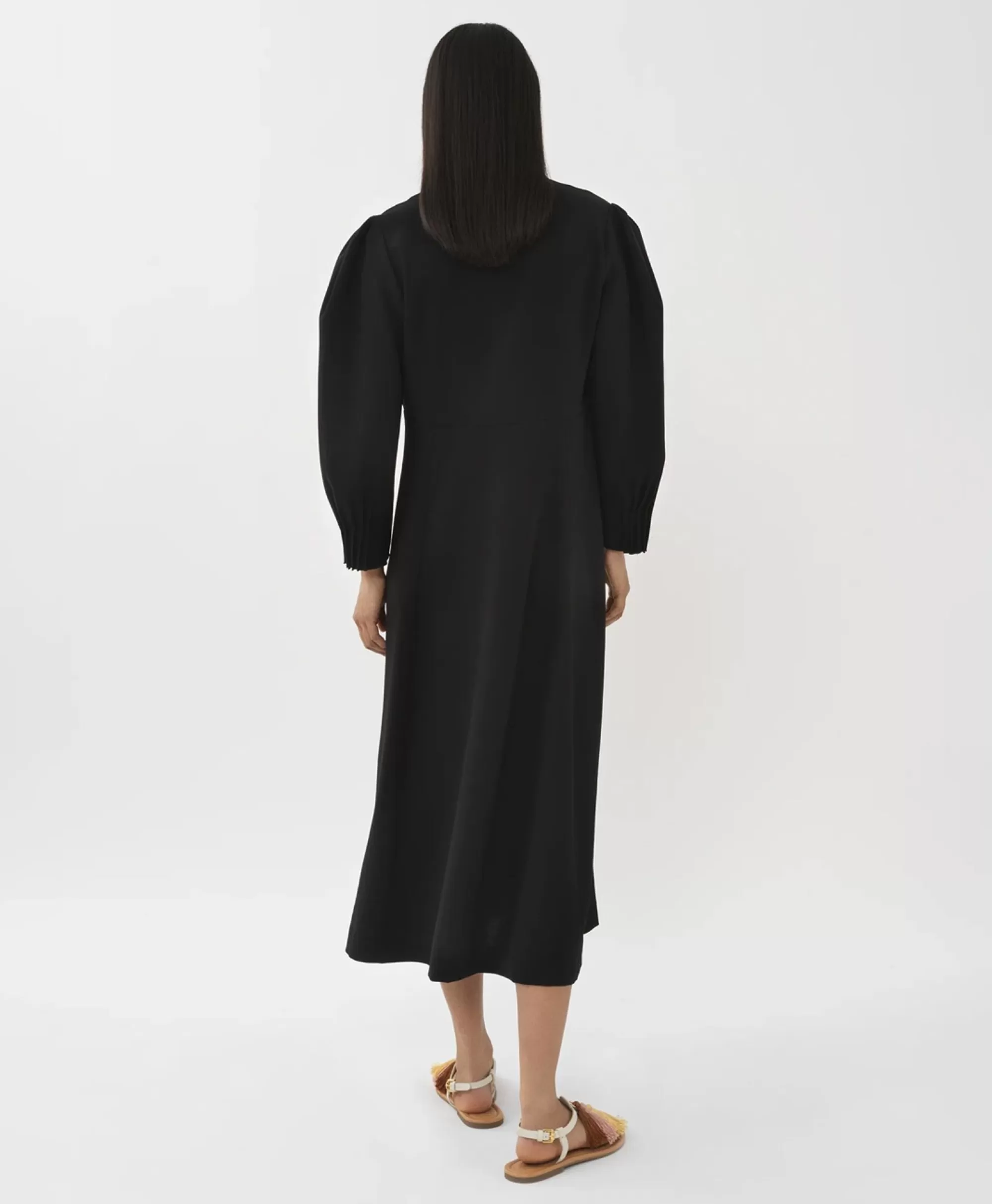 Vestito See by Chloé | Modello CHS23 Nero - Elegante Trama Satinata