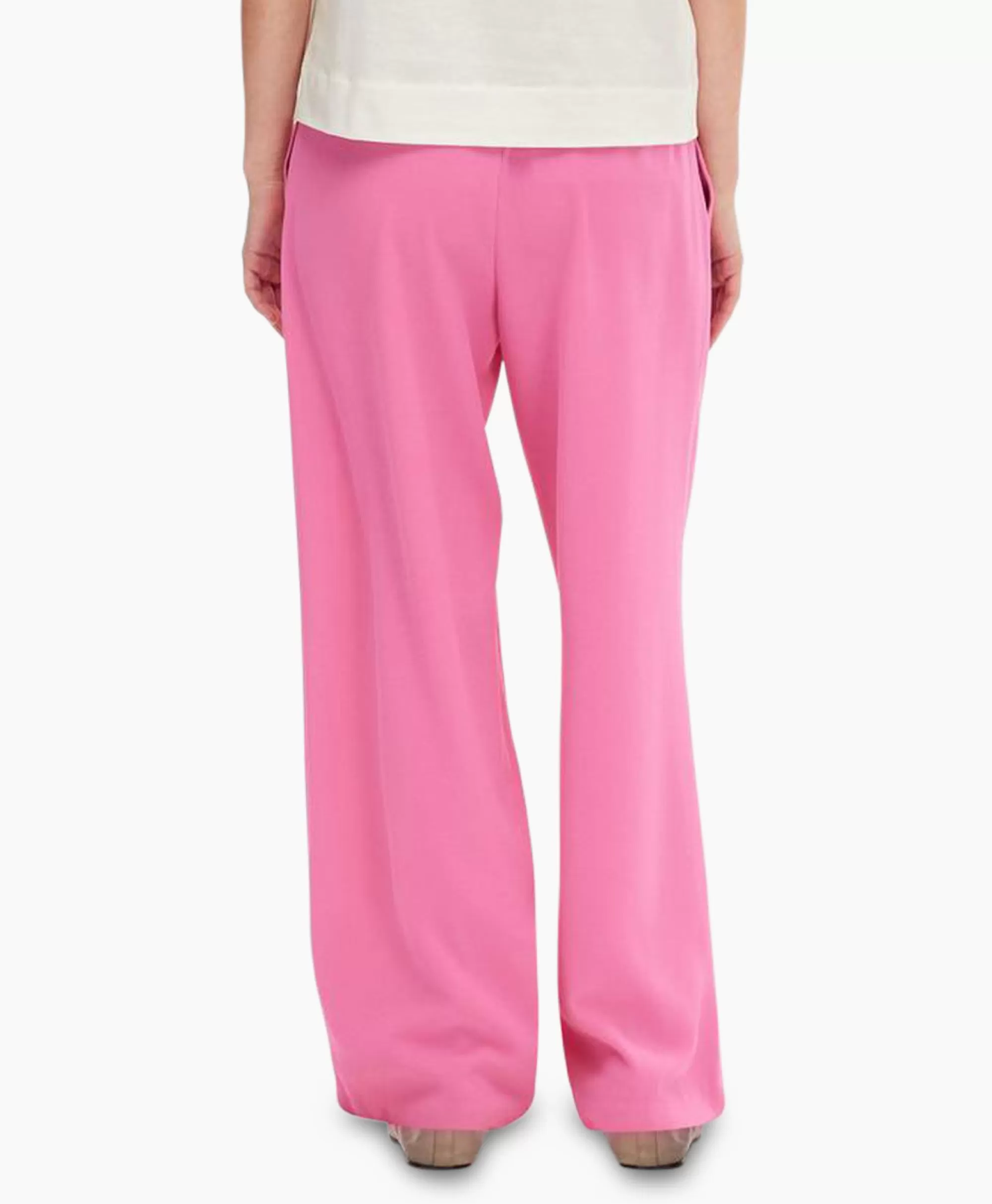 Pantaloni Comodi Selected Femme Tinni Relaxed - Taglio Morbido Donna in Rosa Chiaro