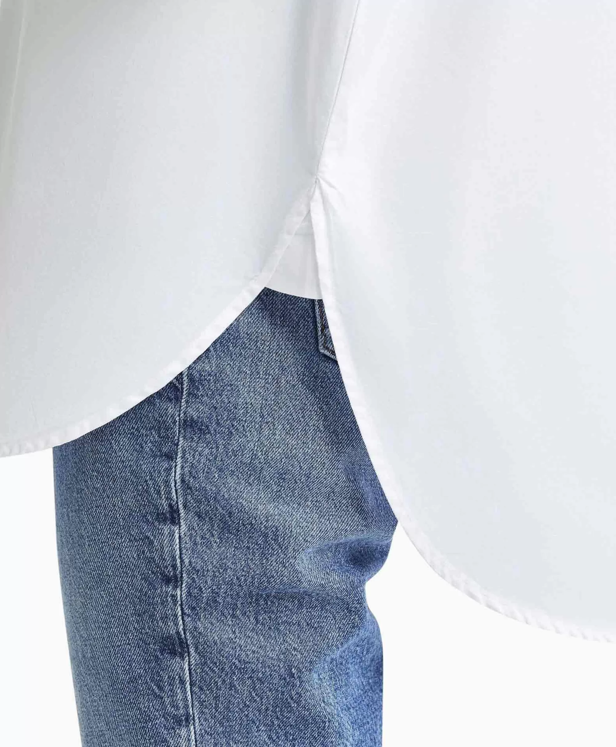 Camicia Elegante con Manica Lunga Hema - Bianco Puro e Design Noos per Donna