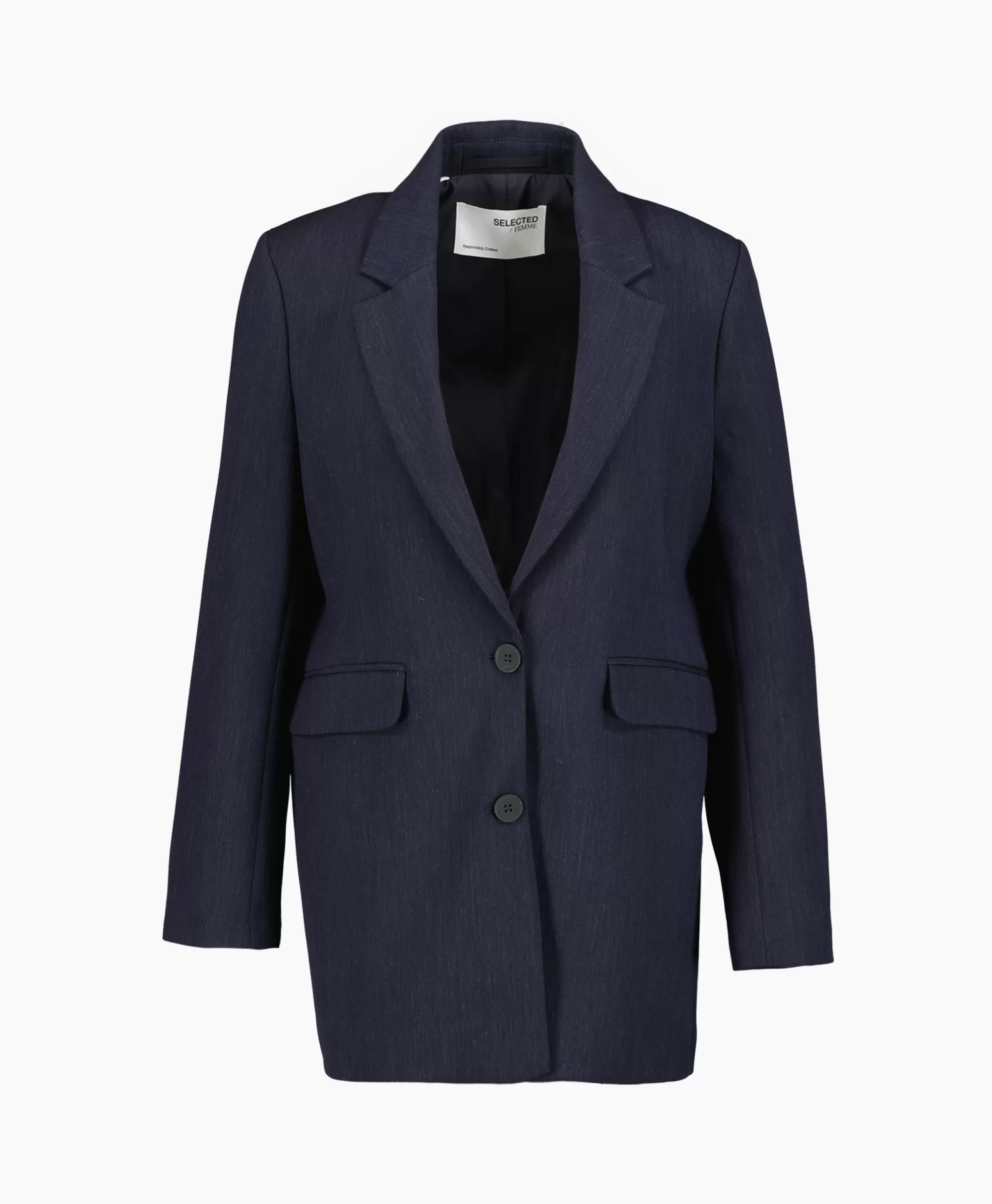 Giacca Elegante con Taglio Rilassato Rita LS di Selected FEMME - Blu Scuro Comoda Vestibilità