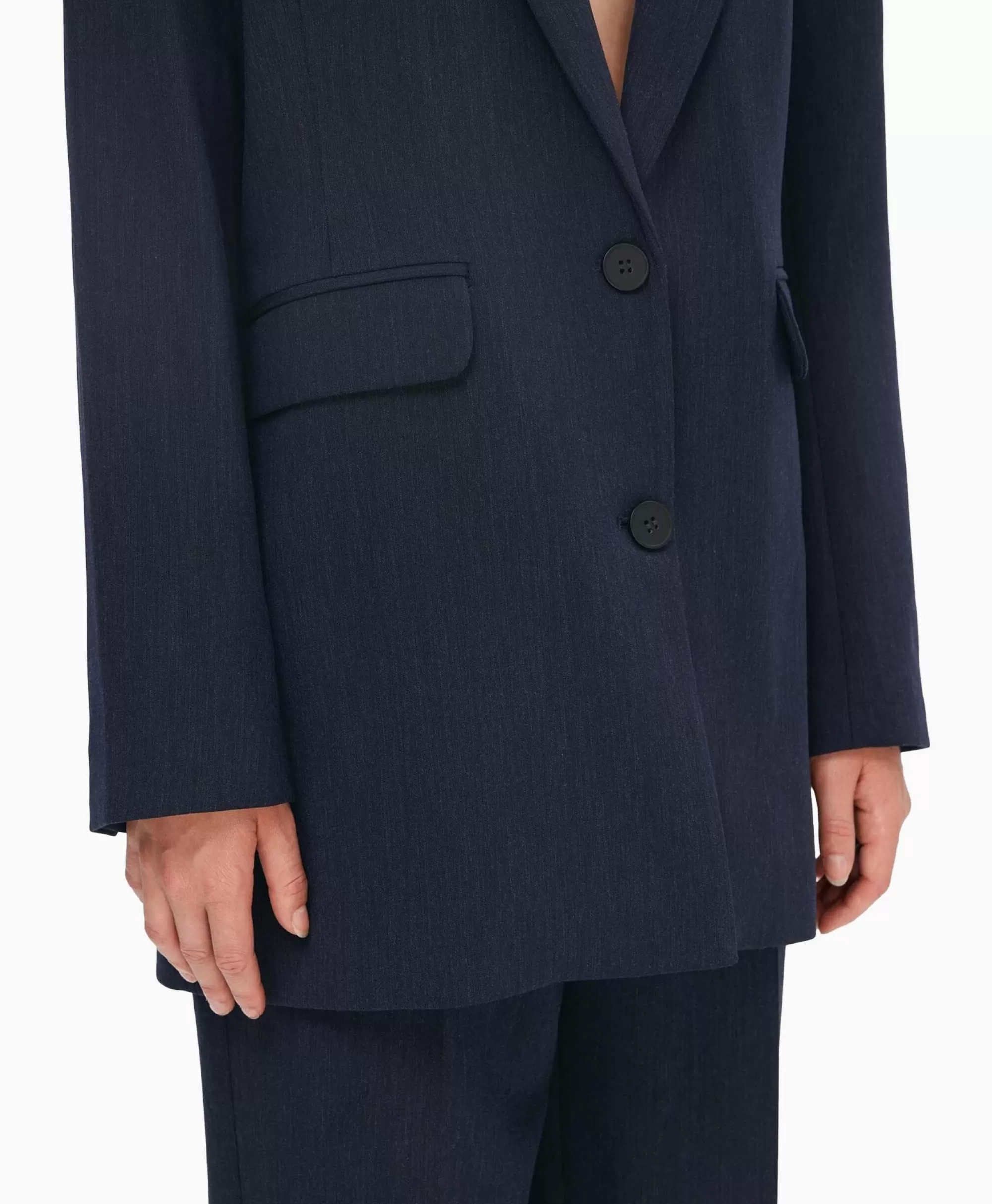 Giacca Elegante con Taglio Rilassato Rita LS di Selected FEMME - Blu Scuro Comoda Vestibilità
